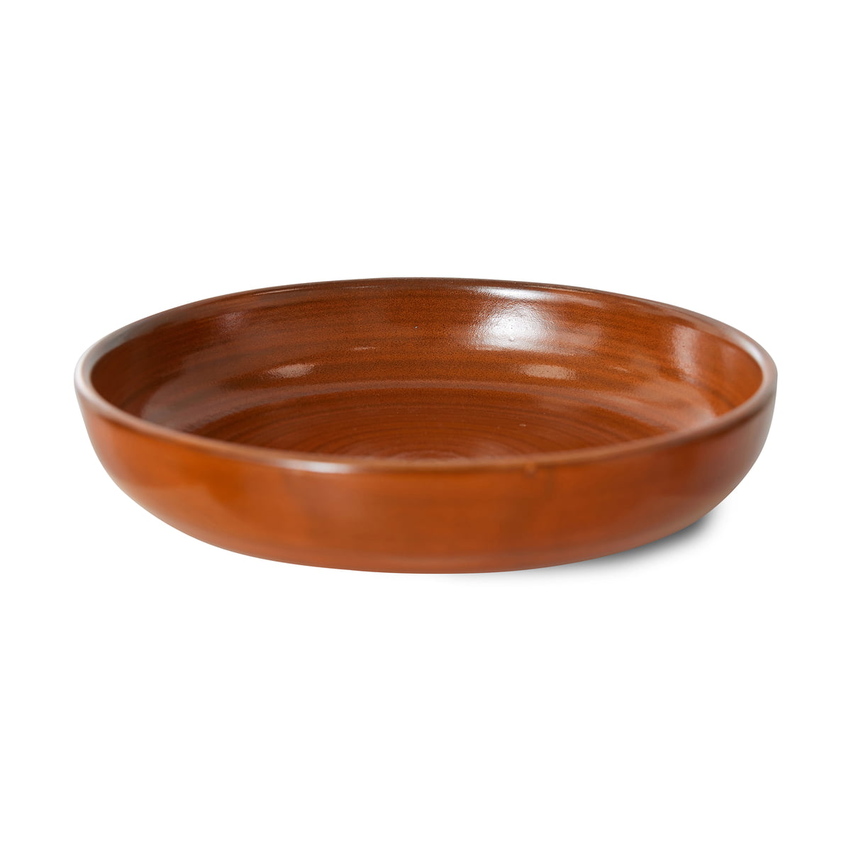 hkliving - chef ceramics assiette creuse, ø 21,5 cm, burned orange
