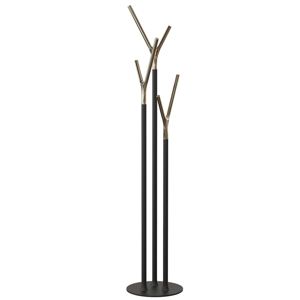 Frost - Wishbone Portemanteau, noir mat / or poli