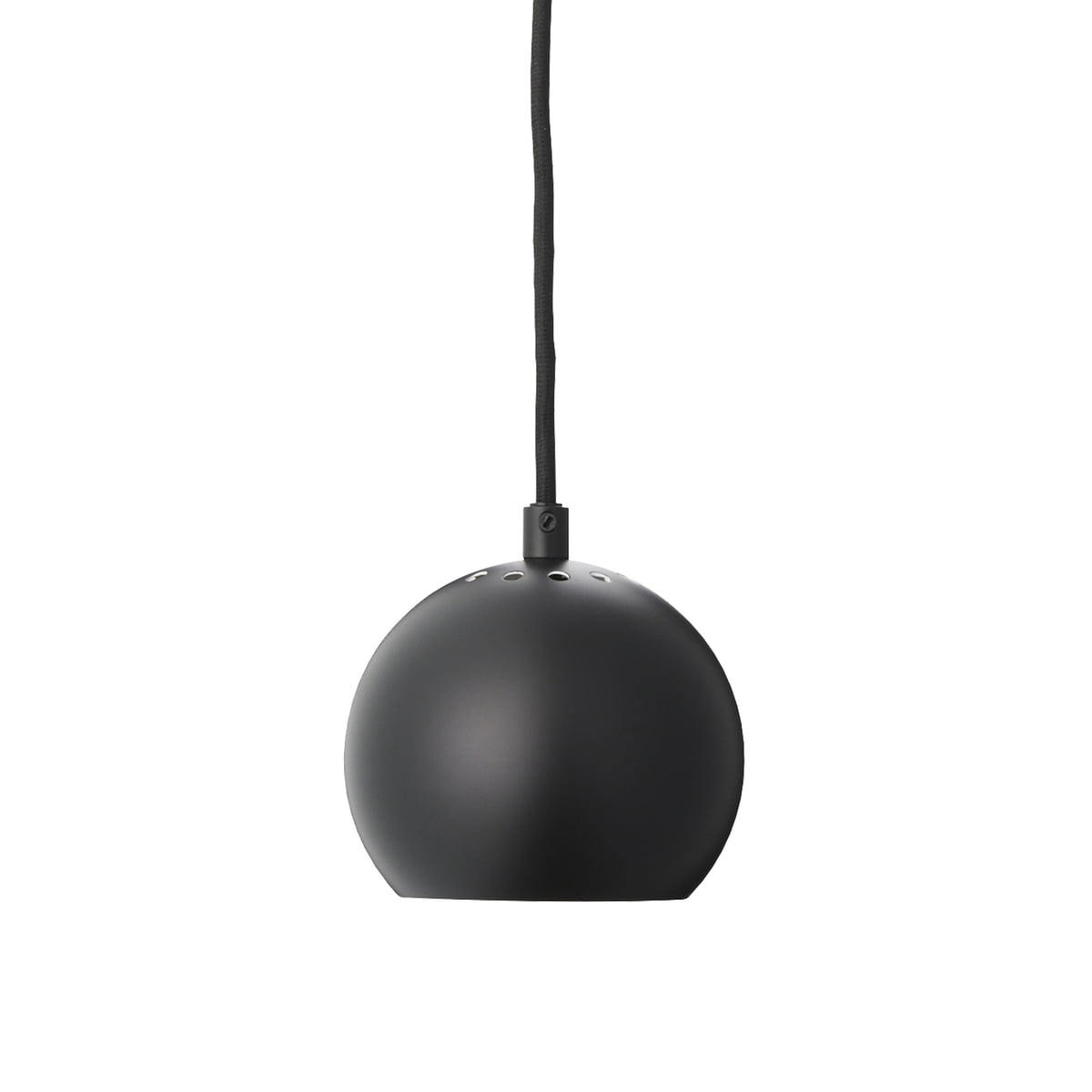 frandsen - ball lampe à suspendre, ø 12 cm, noir mat