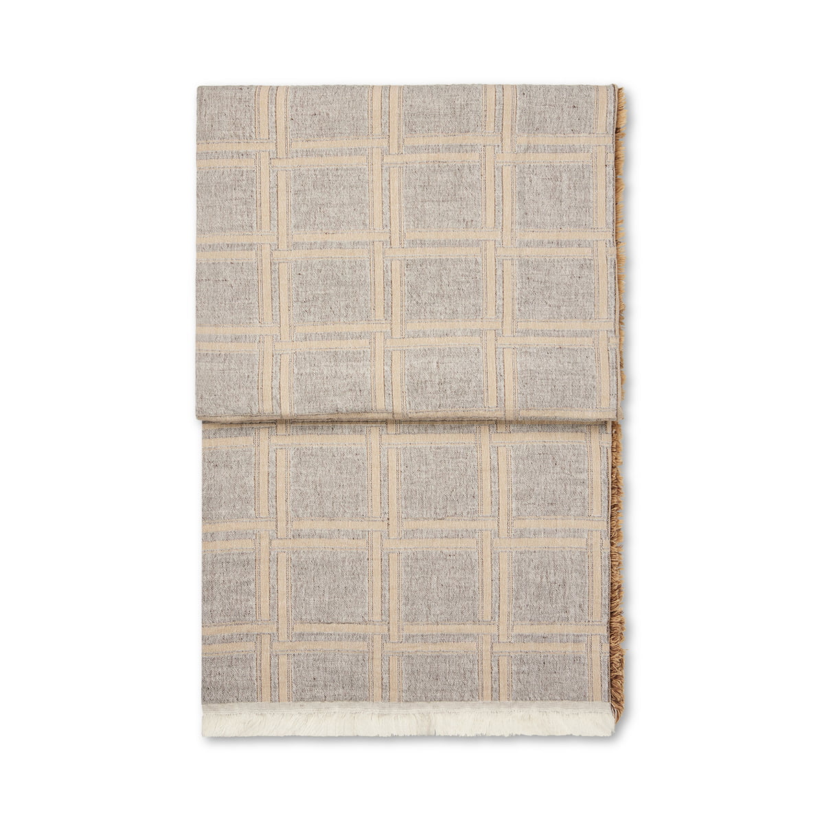 elvang - dahlia couverture, 130 x 180 cm, marron