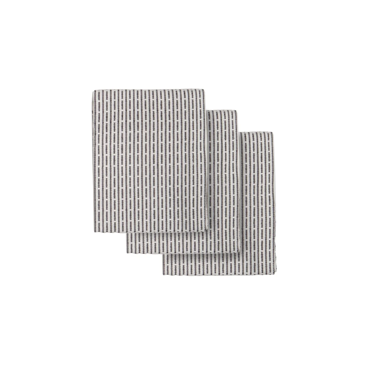 The Organic Company - Urban Torchon à vaisselle, 18 x 35 cm, morning grey (lot de 3)