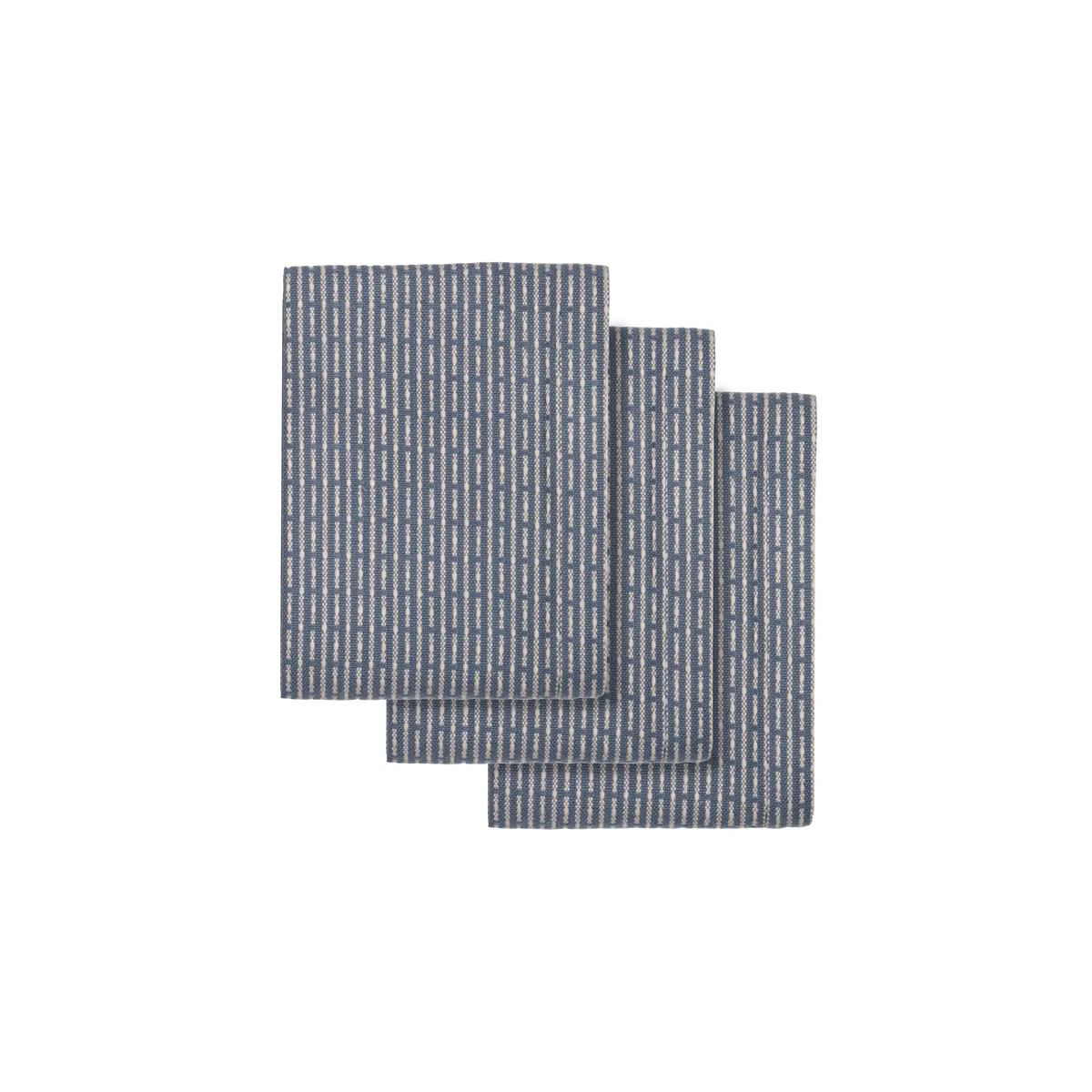 The Organic Company - Urban Torchon à vaisselle, 18 x 35 cm, gris bleu / stone (set de 3)