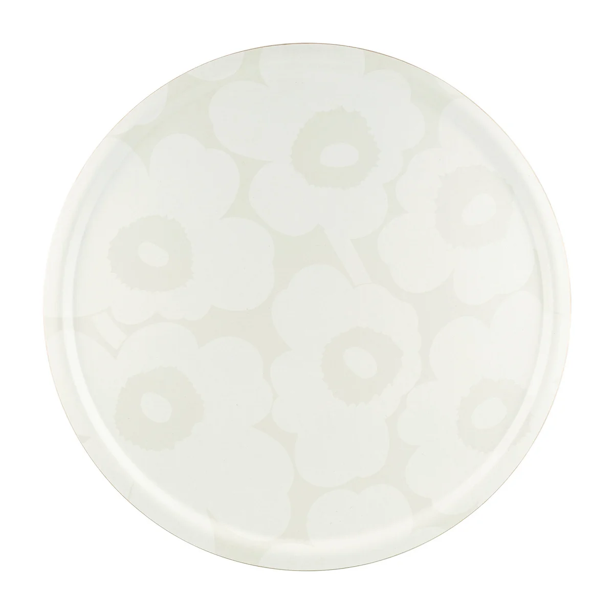 Marimekko - Unikko Plateau de service, Ø 65 cm, blanc