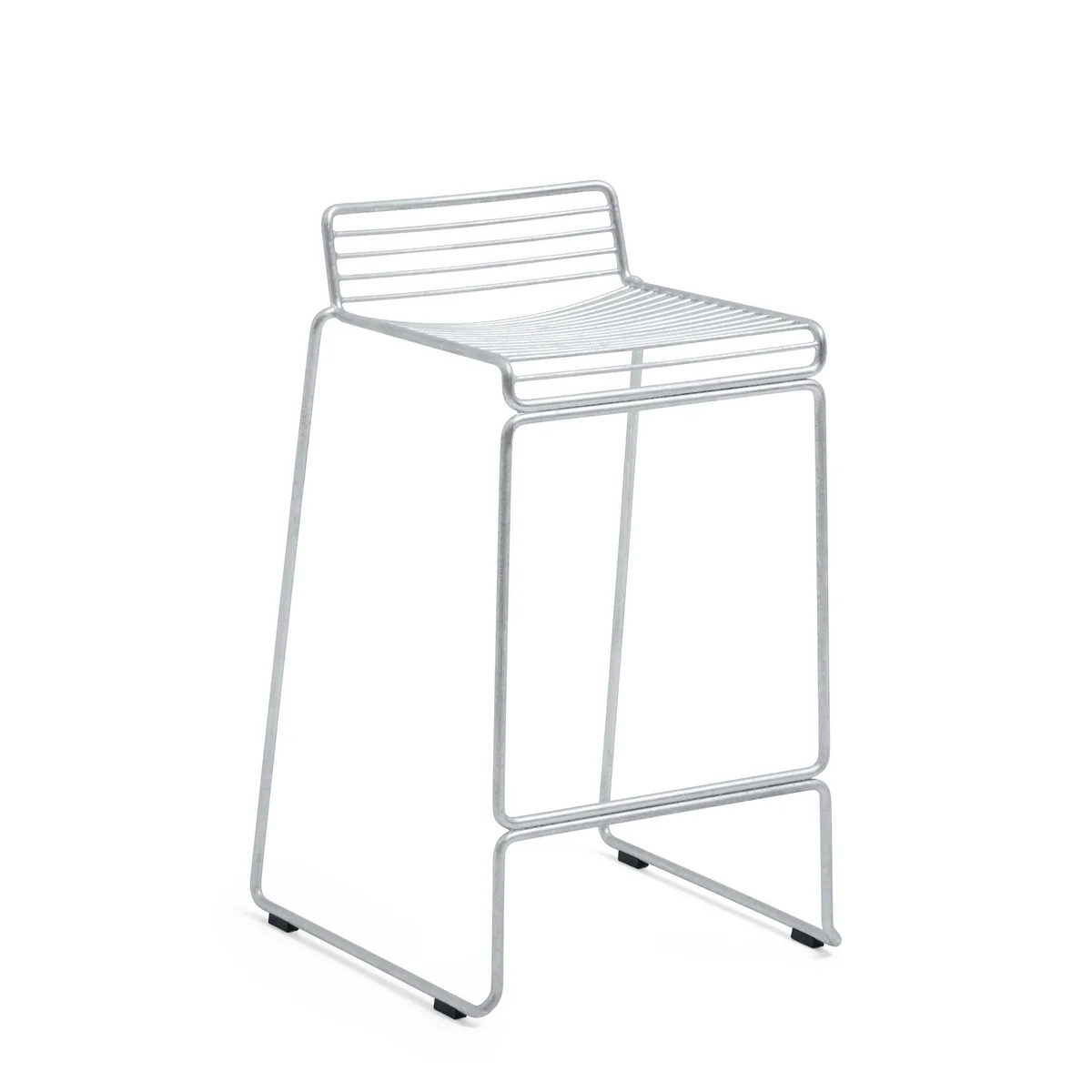 HAY - Hee Tabouret de bar low, hot galvanised HAY - Hee Tabouret de bar low, hot galvanised