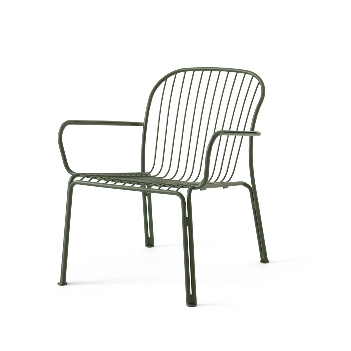 & Tradition - Thorvald SC101 Outdoor Lounge Chaise avec accoudoirs, bronze green