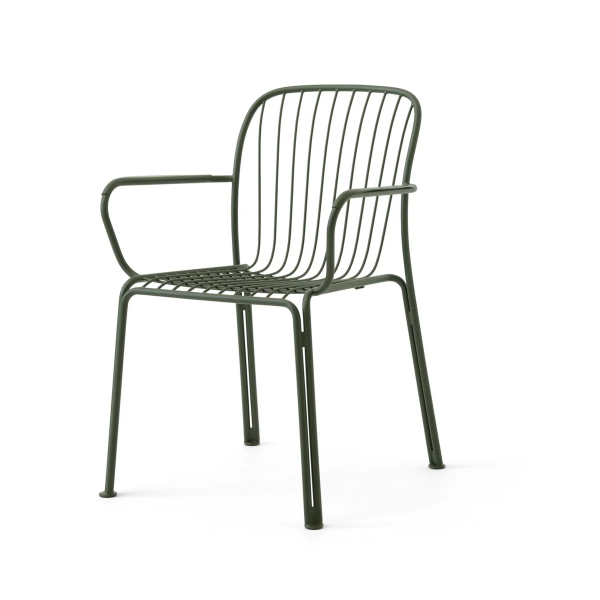& Tradition - Thorvald SC95 Outdoor Chaise avec accoudoirs, bronze green & Tradition - Thorvald SC95 Outdoor Chaise avec accoudoirs, bronze green