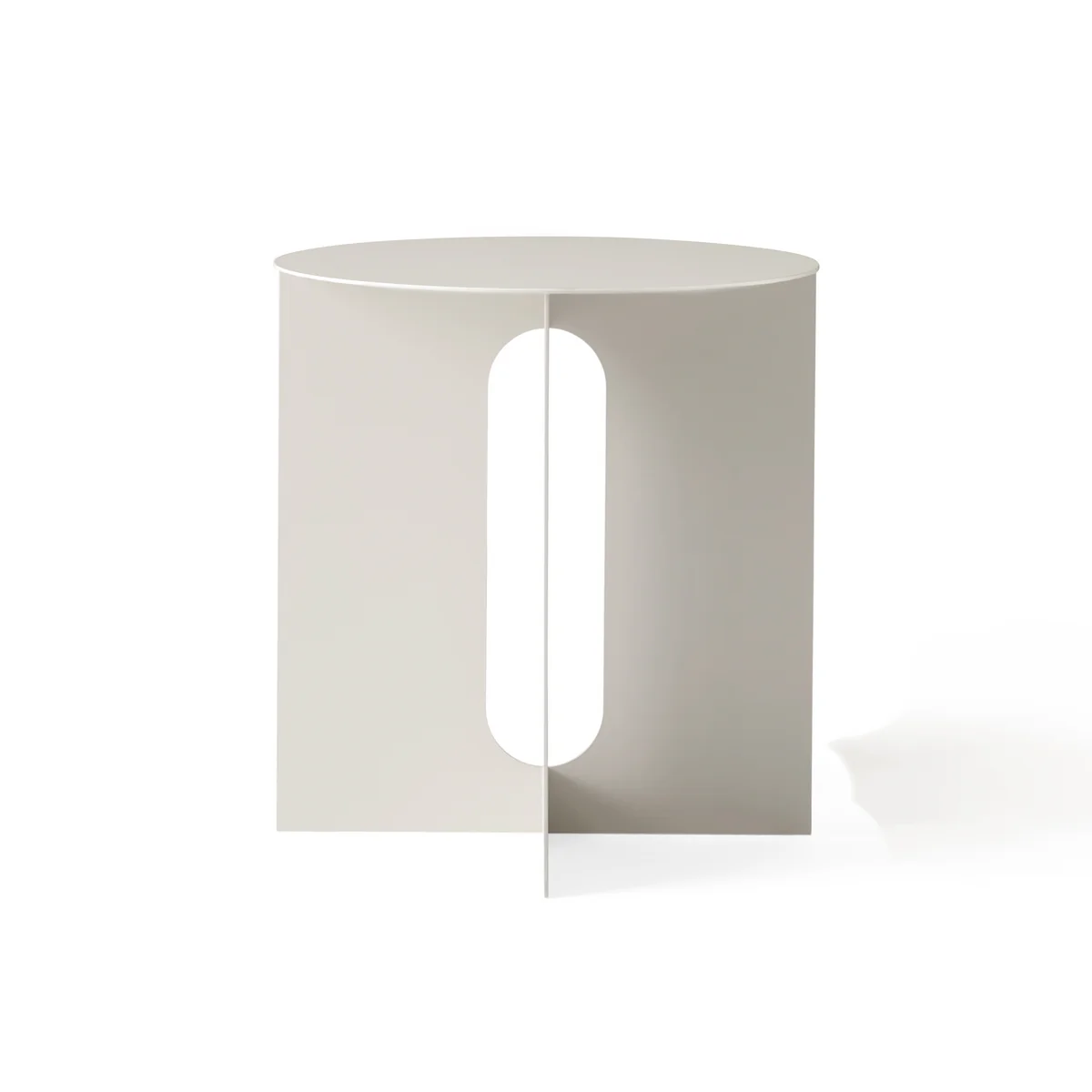 Audo - Androgyne Table d'appoint Base, Ø 40 cm, ivory
