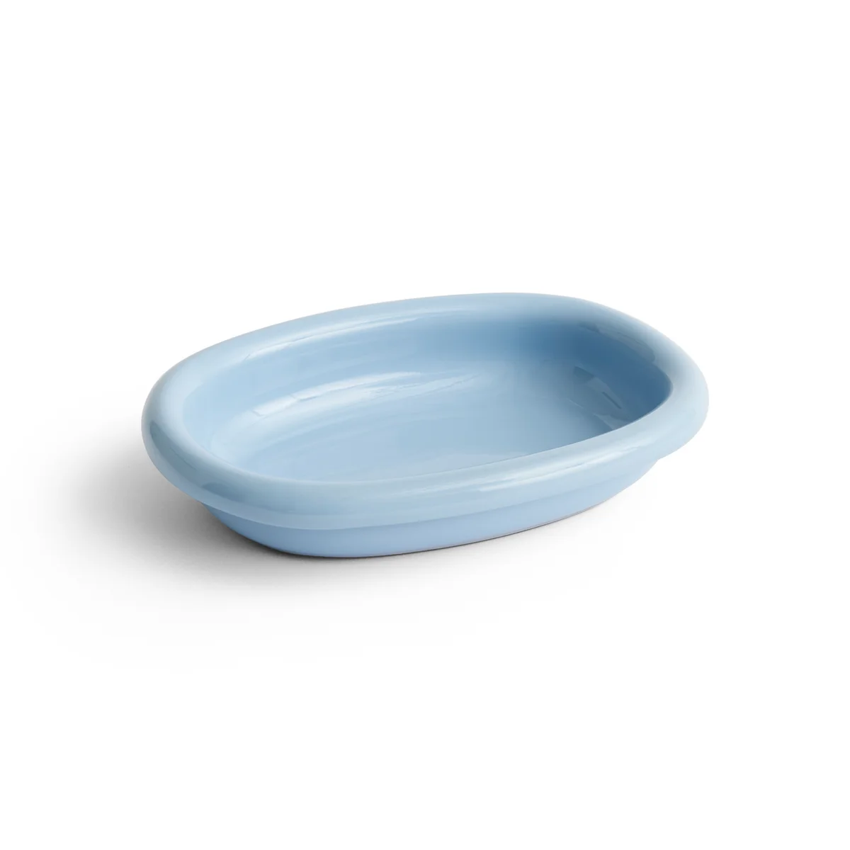 HAY - Barro Plat de service ovale, S, bleu clair HAY - Barro Plat de service ovale, S, bleu clair