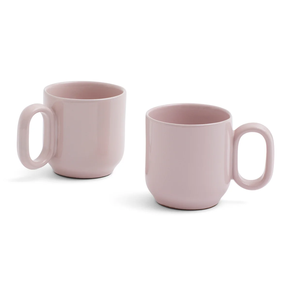 HAY - Barro Gobelet avec anse, rose (set de 2)