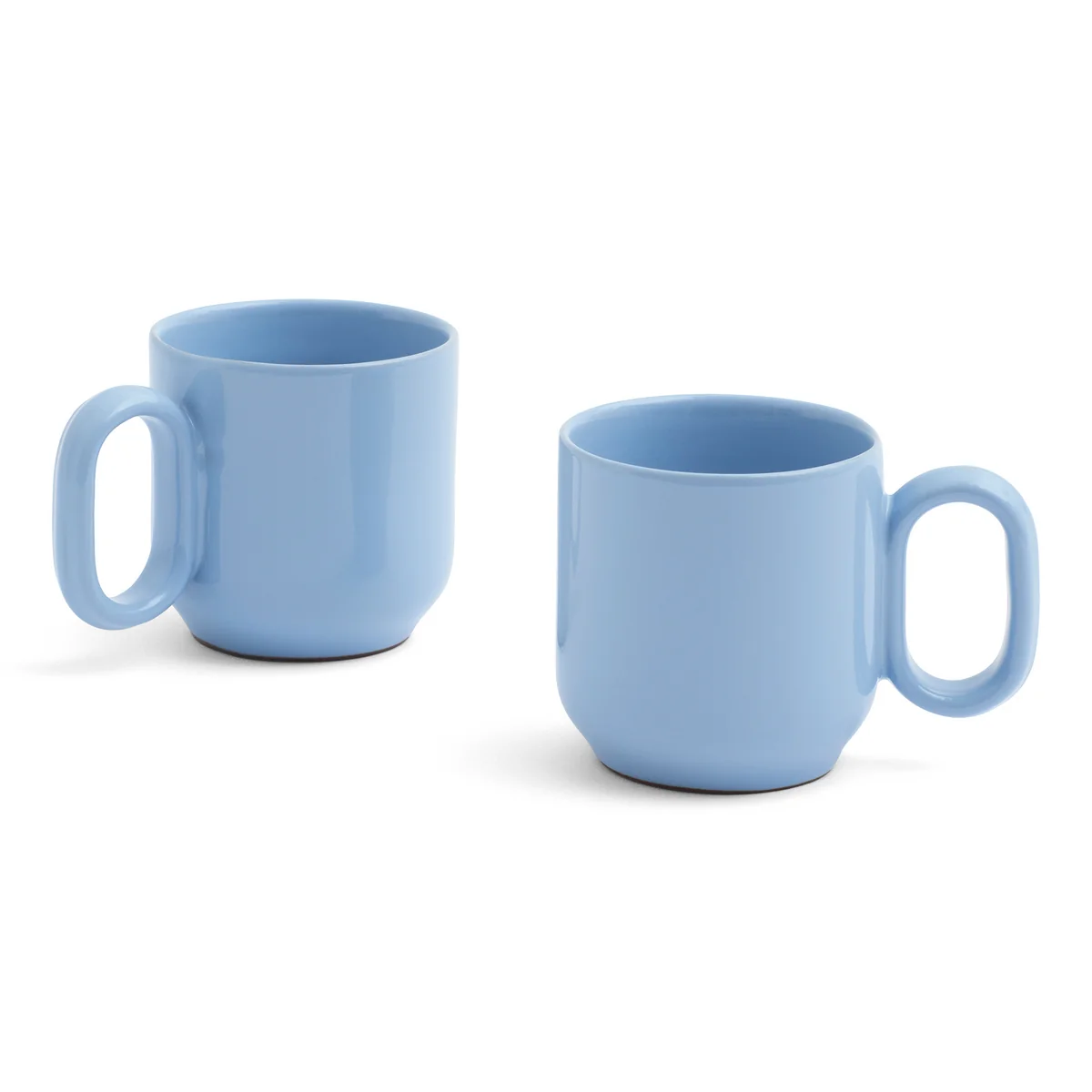 HAY - Barro Gobelet avec anse, bleu clair (set de 2)
