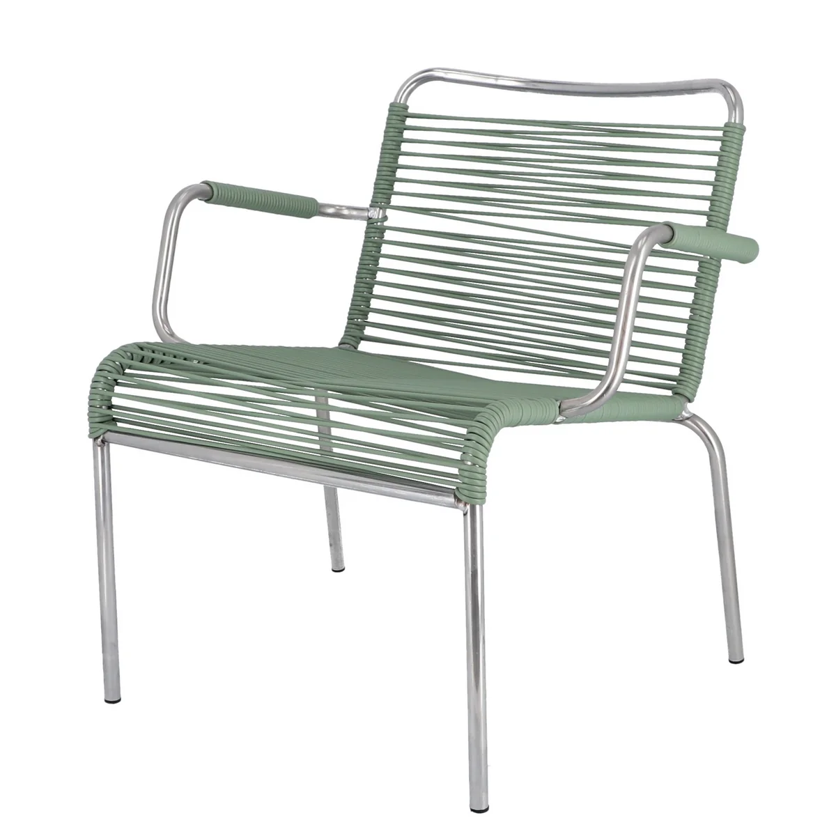 Fiam - Mya Spaghetti Fauteuil de détente, aluminium / sauge Fiam - Mya Spaghetti Fauteuil de détente, aluminium / sauge