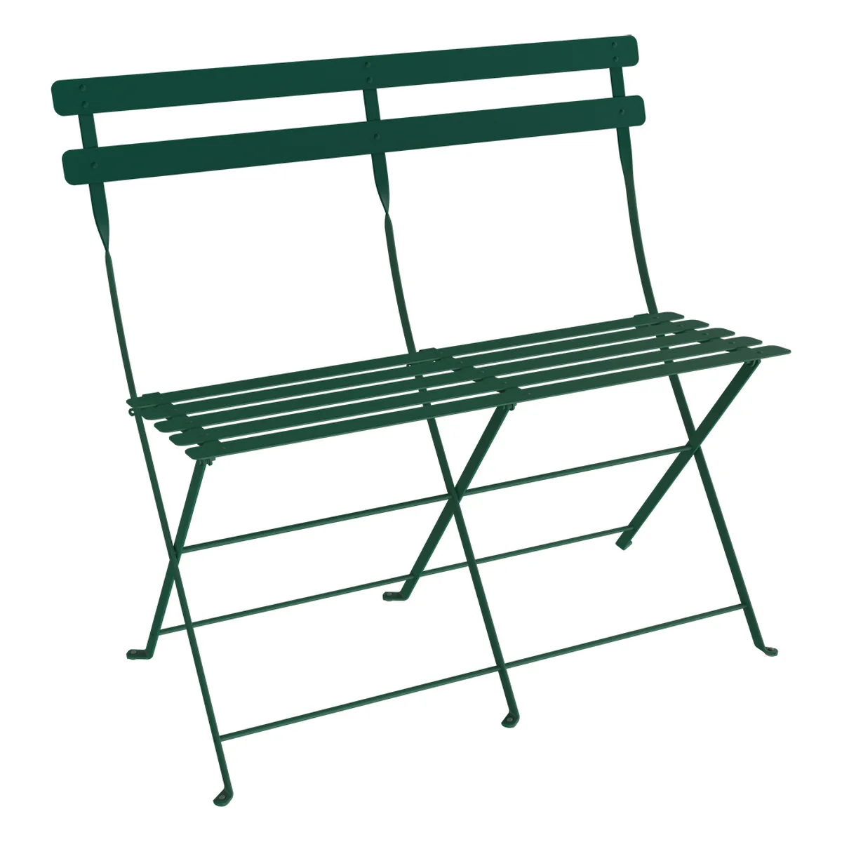 Fermob - Bistro Banc pliant 2 places, vert cèdre