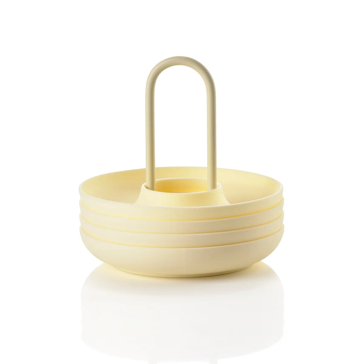 Zone Denmark - Singles Coquetiers avec support, limestone (set de 4) Zone Denmark - Singles Coquetiers avec support, limestone (set de 4)