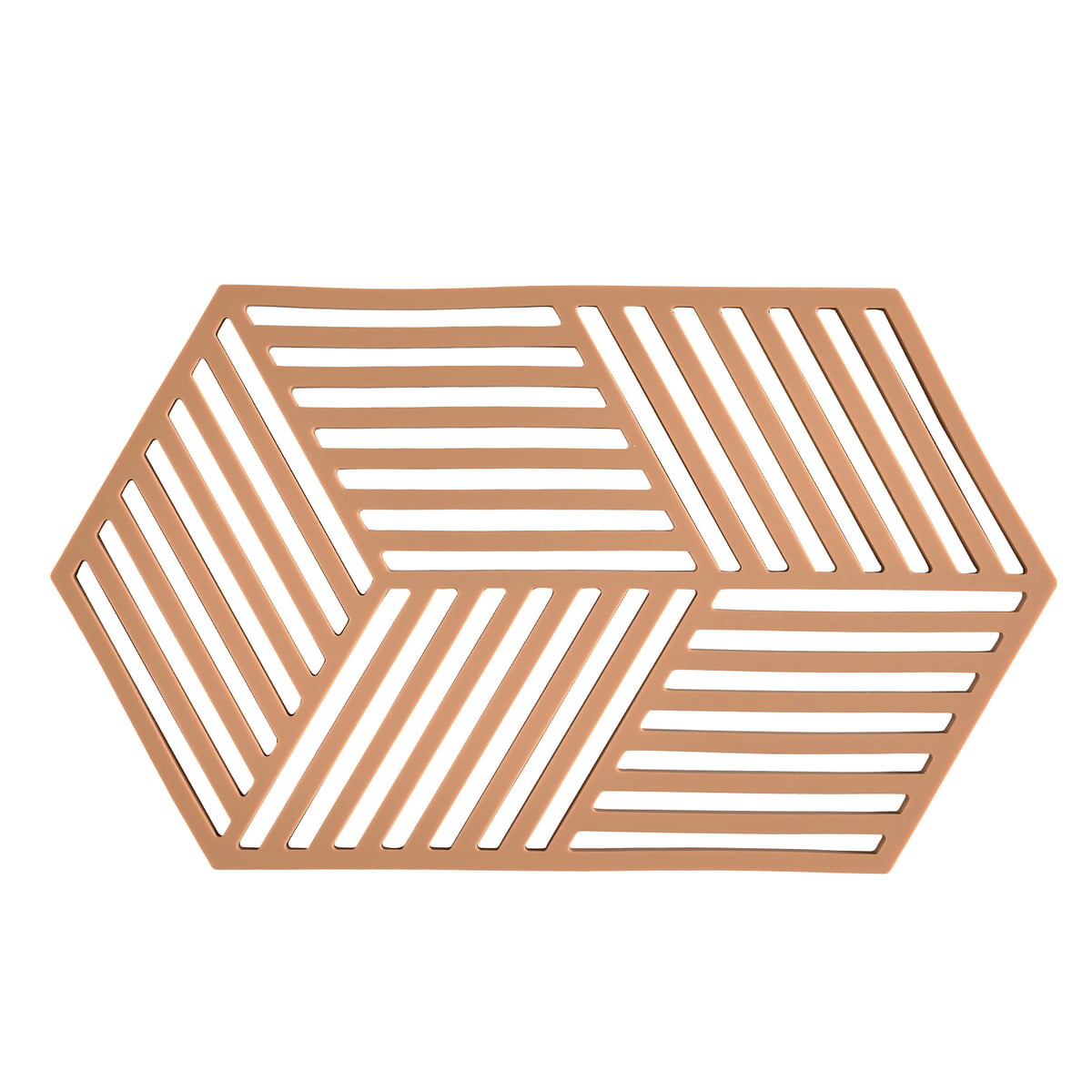 zone denmark - hexagon dessous de verre large, light terracotta