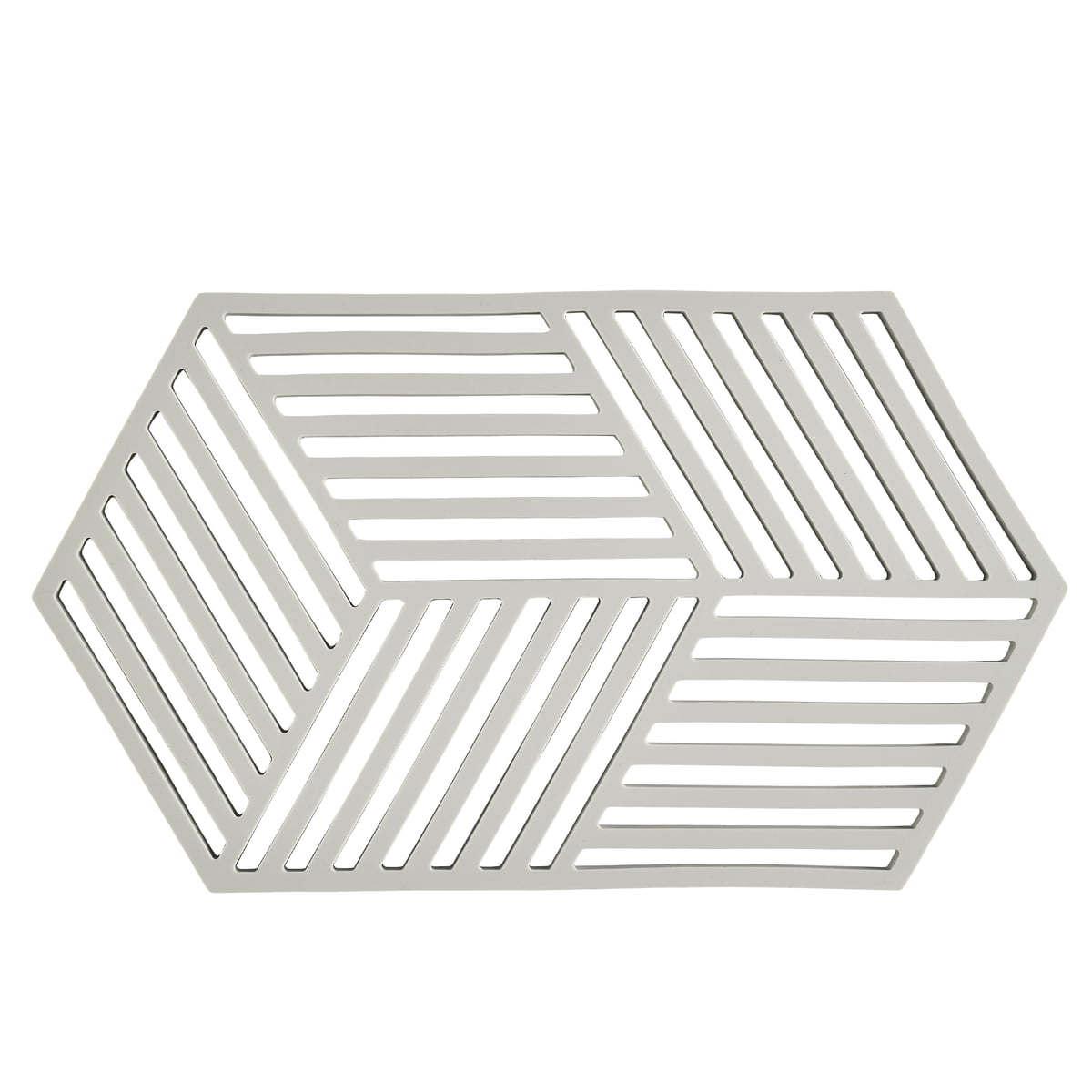 zone denmark - hexagon dessous de verre large, warm grey