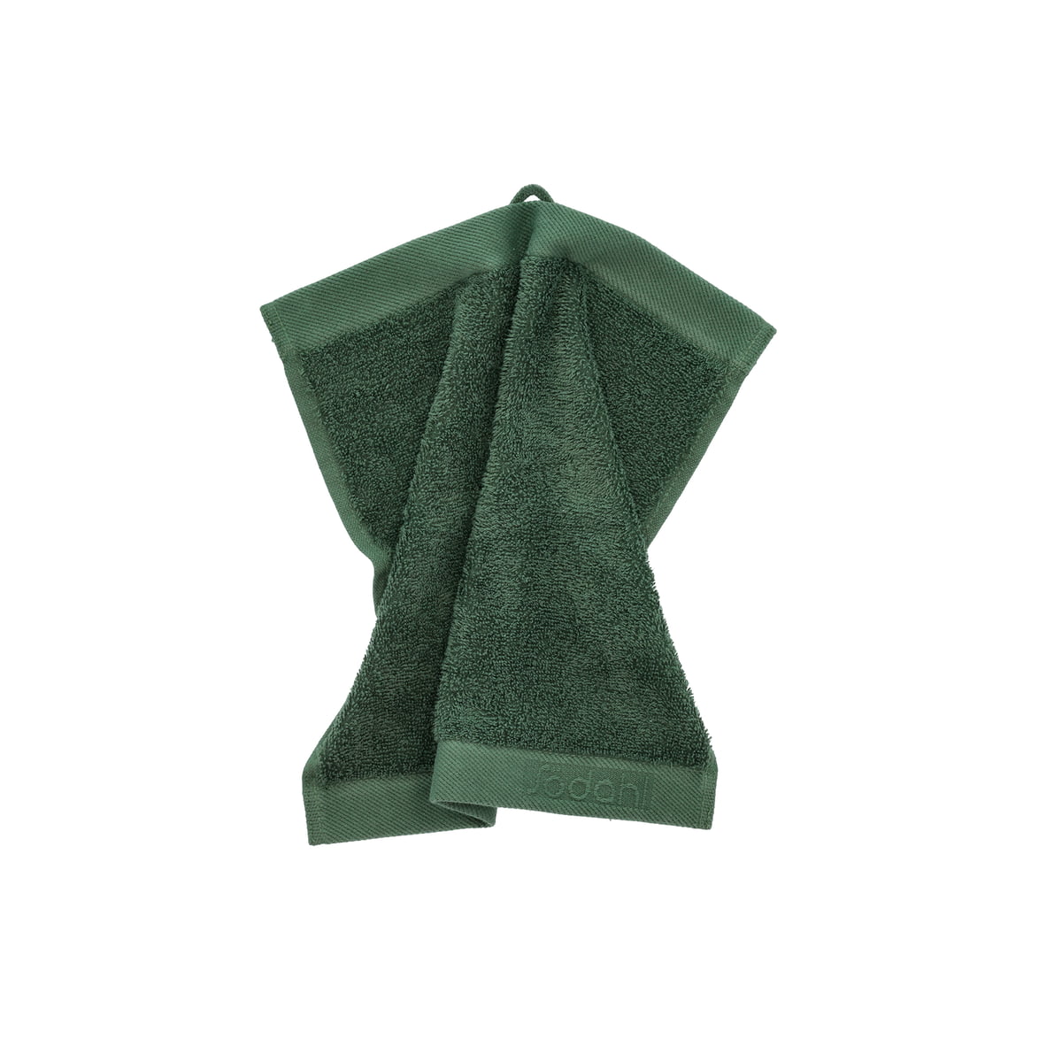 södahl - comfort gant de toilette, 30 x 30 cm, pine green