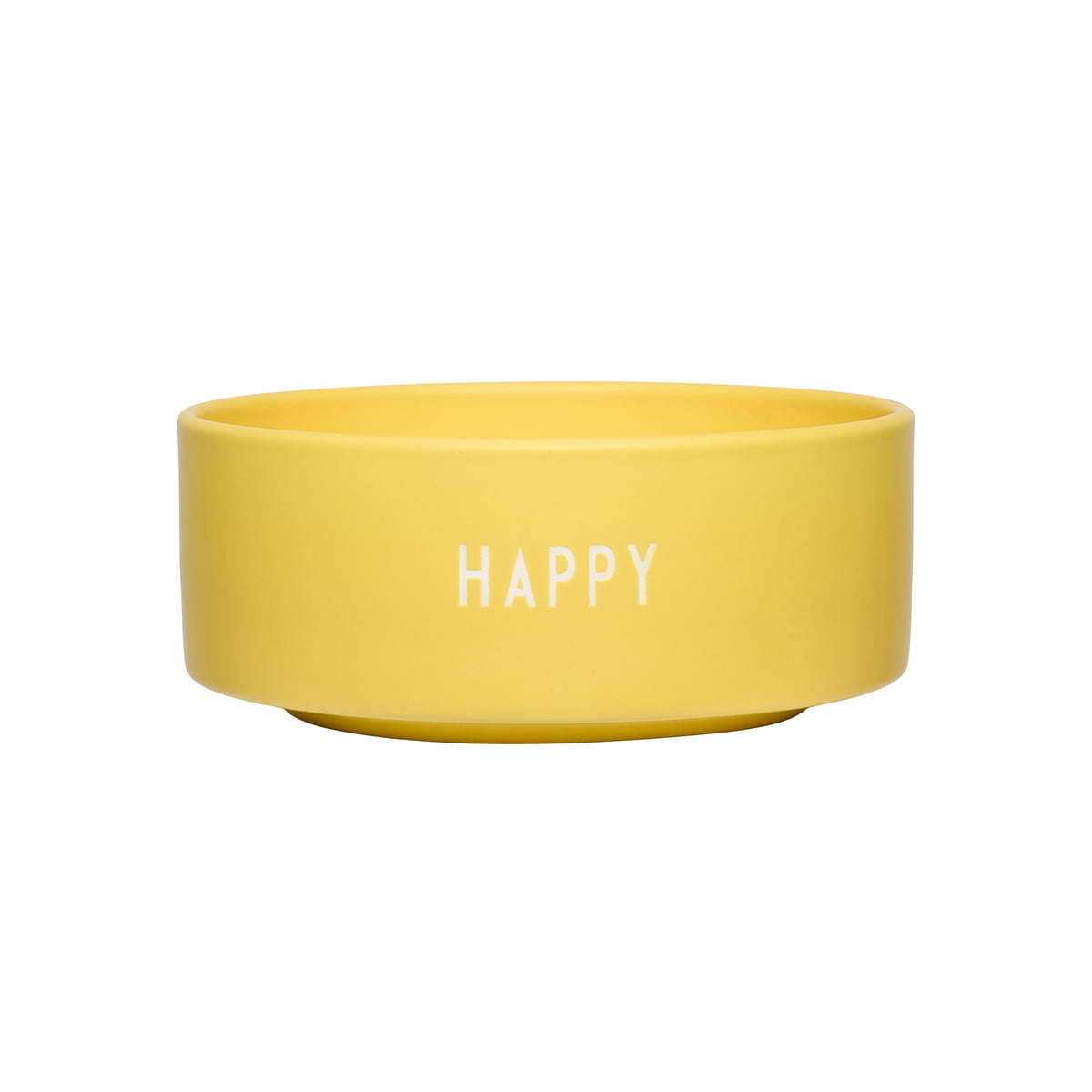 design letters - snack bol, happy / yellow