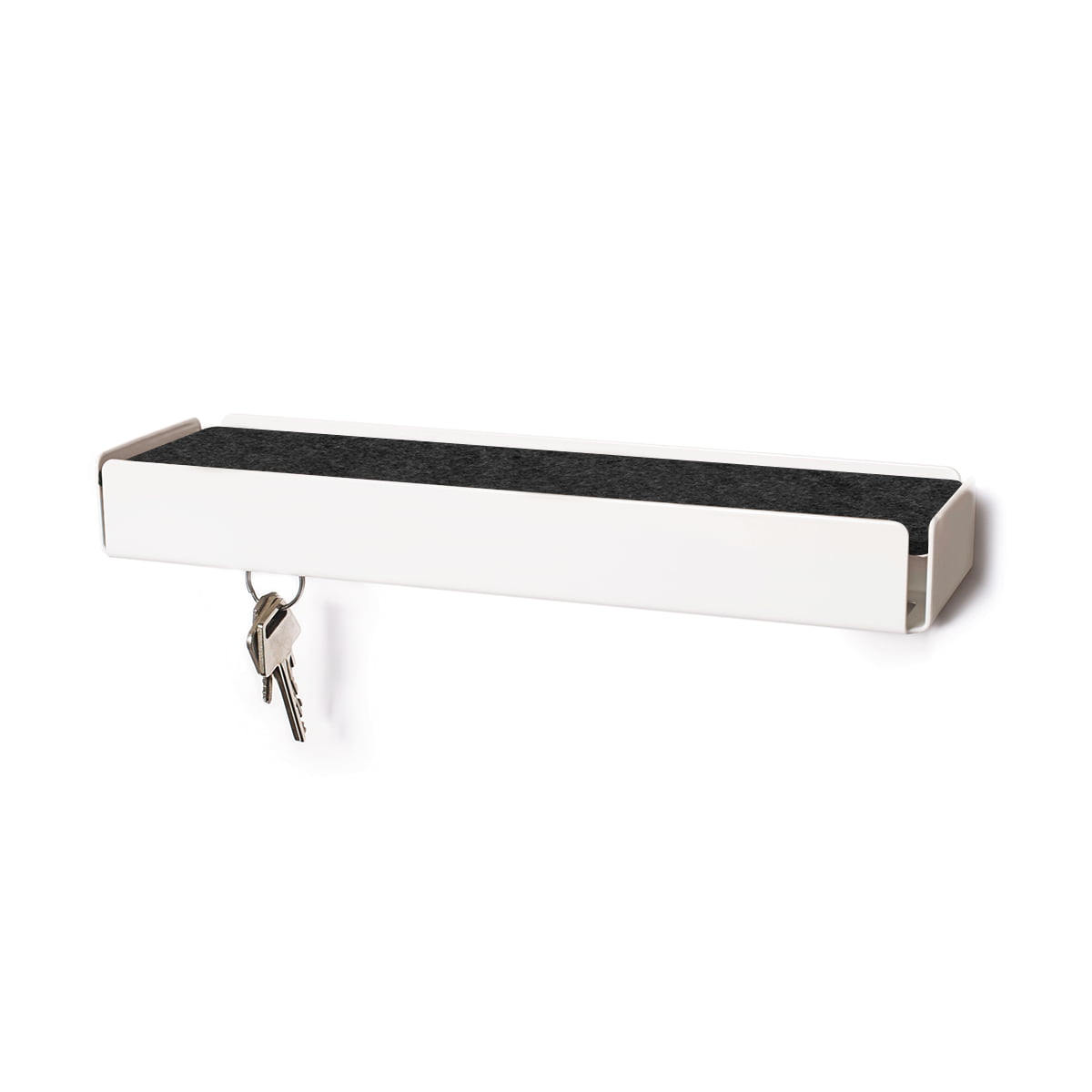 konstantin slawinski - sl35 key-box boîte à clés, blanc / feutre gris foncé chiné