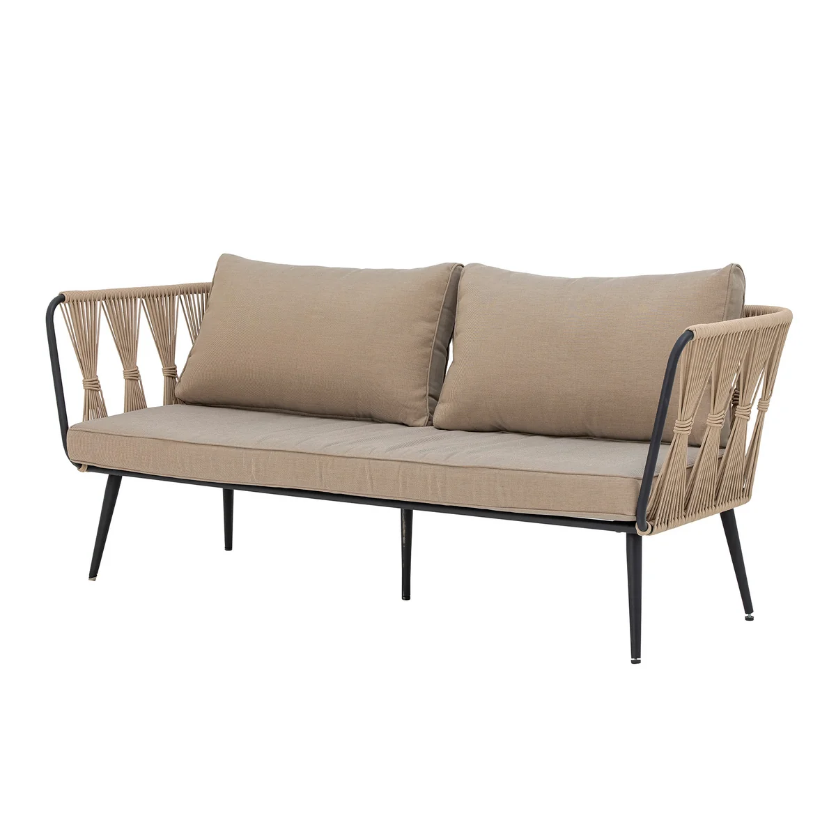 Bloomingville - Pavone Outdoor Canapé, marron / beige Bloomingville - Pavone Outdoor Canapé, marron / beige