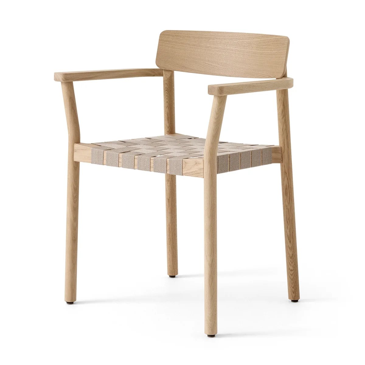 & Tradition - Betty TK9 Chaise avec accoudoirs, chêne naturel / tissu naturel & Tradition - Betty TK9 Chaise avec accoudoirs, chêne naturel / tissu naturel