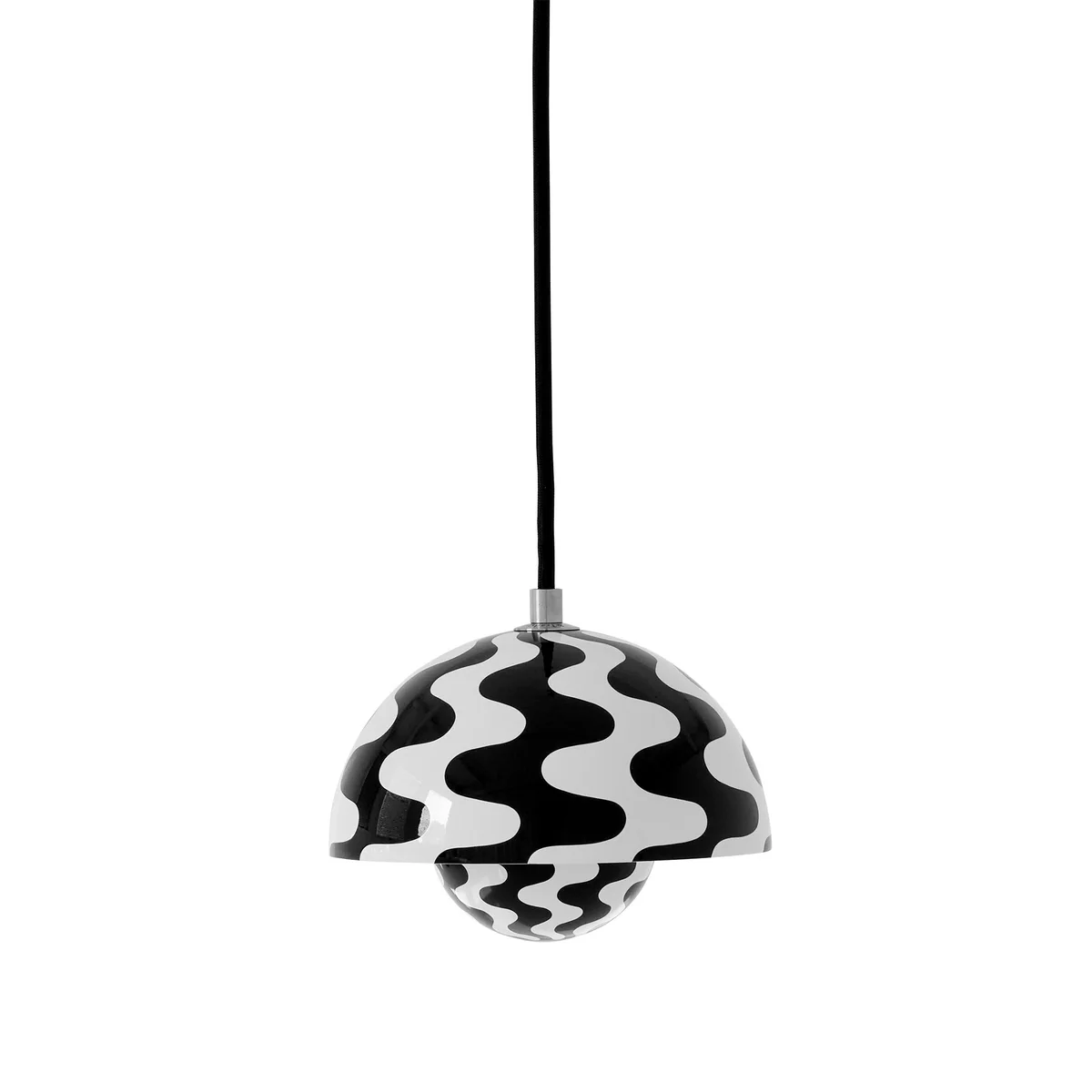 & Tradition - FlowerPot Lampe suspendue VP10, noir / blanc & Tradition - FlowerPot Lampe suspendue VP10, noir / blanc