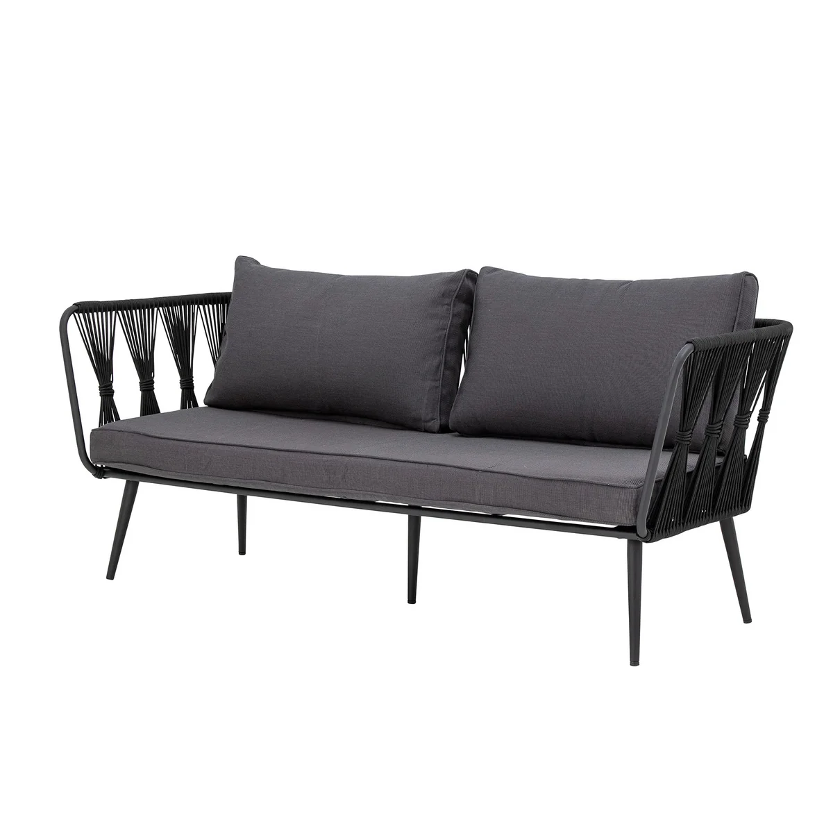 Bloomingville - Pavone Outdoor Canapé, noir Bloomingville - Pavone Outdoor Canapé, noir