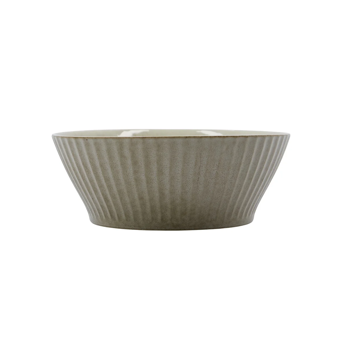 House Doctor - Pleat Bol, Ø 19 cm, gris / marron