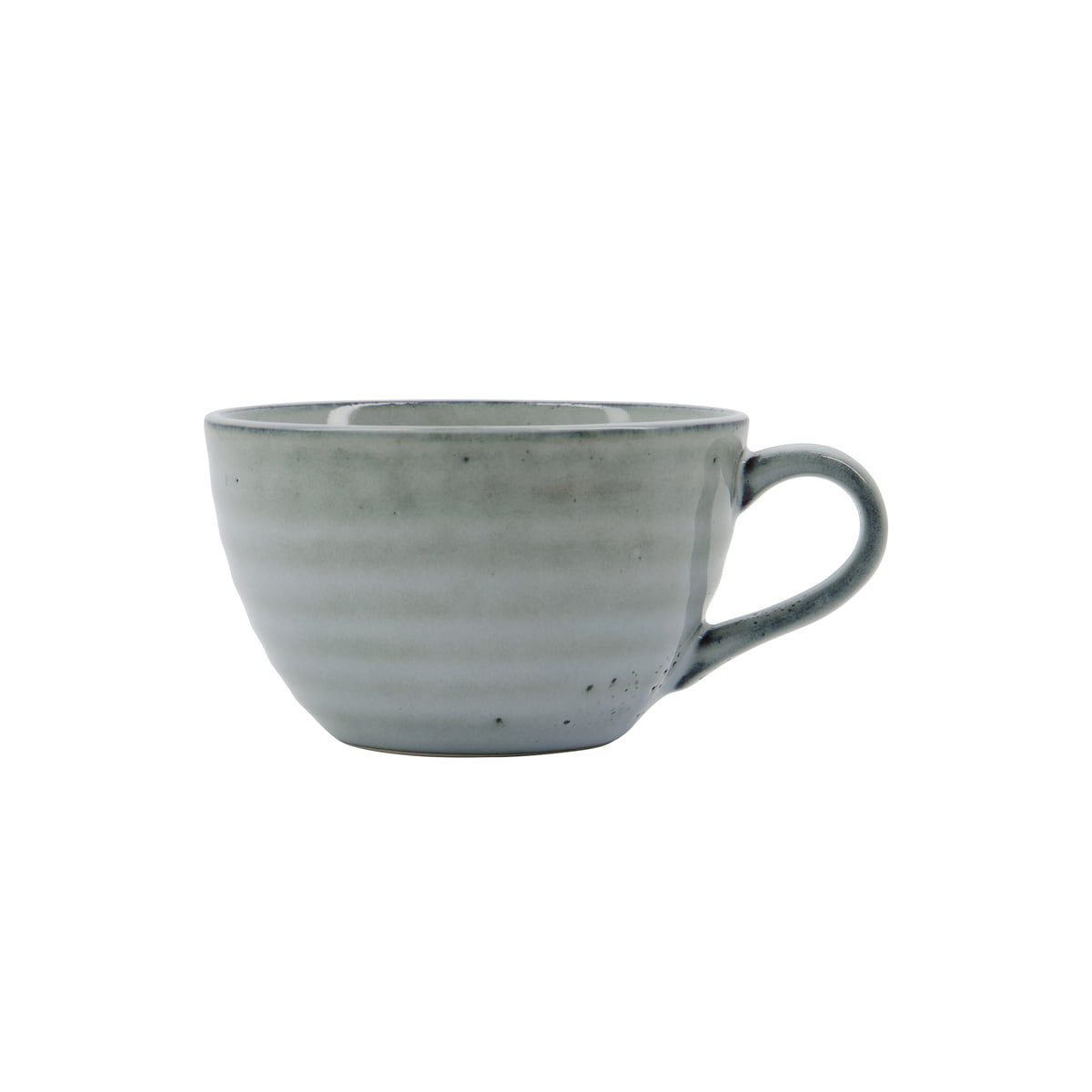 house doctor - rustic tasse à thé 30 cl, gris / bleu