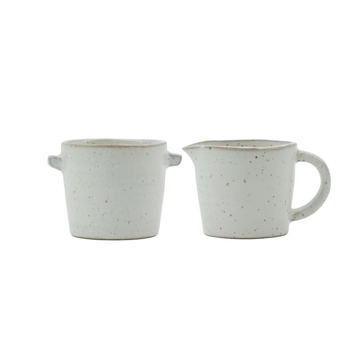 House Doctor - Pion Set lait et sucre, gris / blanc (2 pièces) House Doctor - Pion Set lait et sucre, gris / blanc (2 pièces)