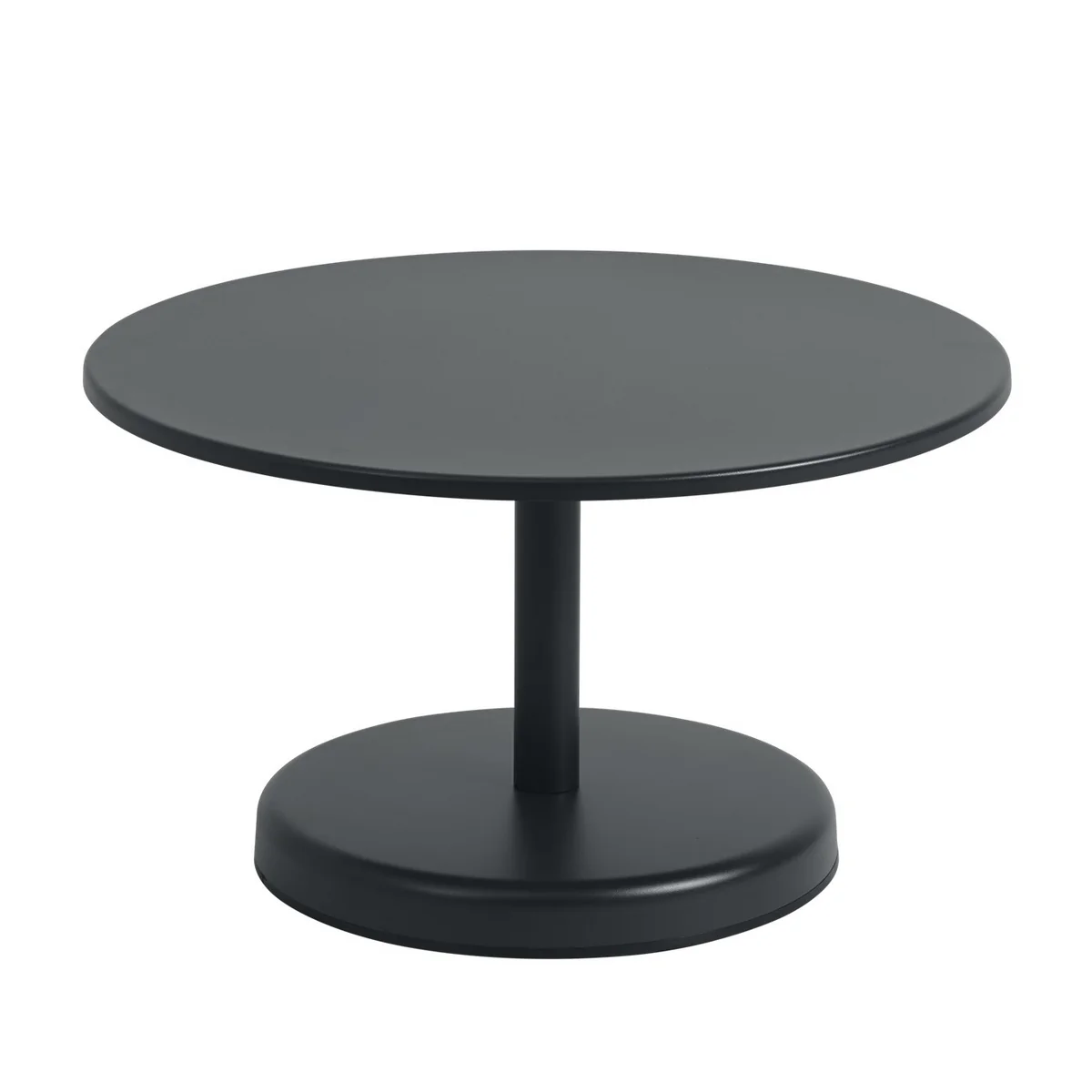 Muuto - Linear Steel Outdoor Table basse, Ø 70 x H 40 cm, noir anthracite RAL 7021 Muuto - Linear Steel Outdoor Table basse, Ø 70 x H 40 cm, noir anthracite RAL 7021