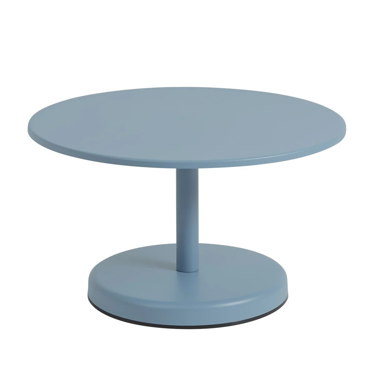 Muuto - Linear Steel Outdoor Table basse, Ø 70 x H 40 cm, bleu clair Muuto - Linear Steel Outdoor Table basse, Ø 70 x H 40 cm, bleu clair