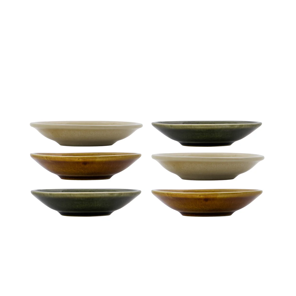 Nicolas Vahé - Hala Bol, vert / jaune / moka (set de 6)