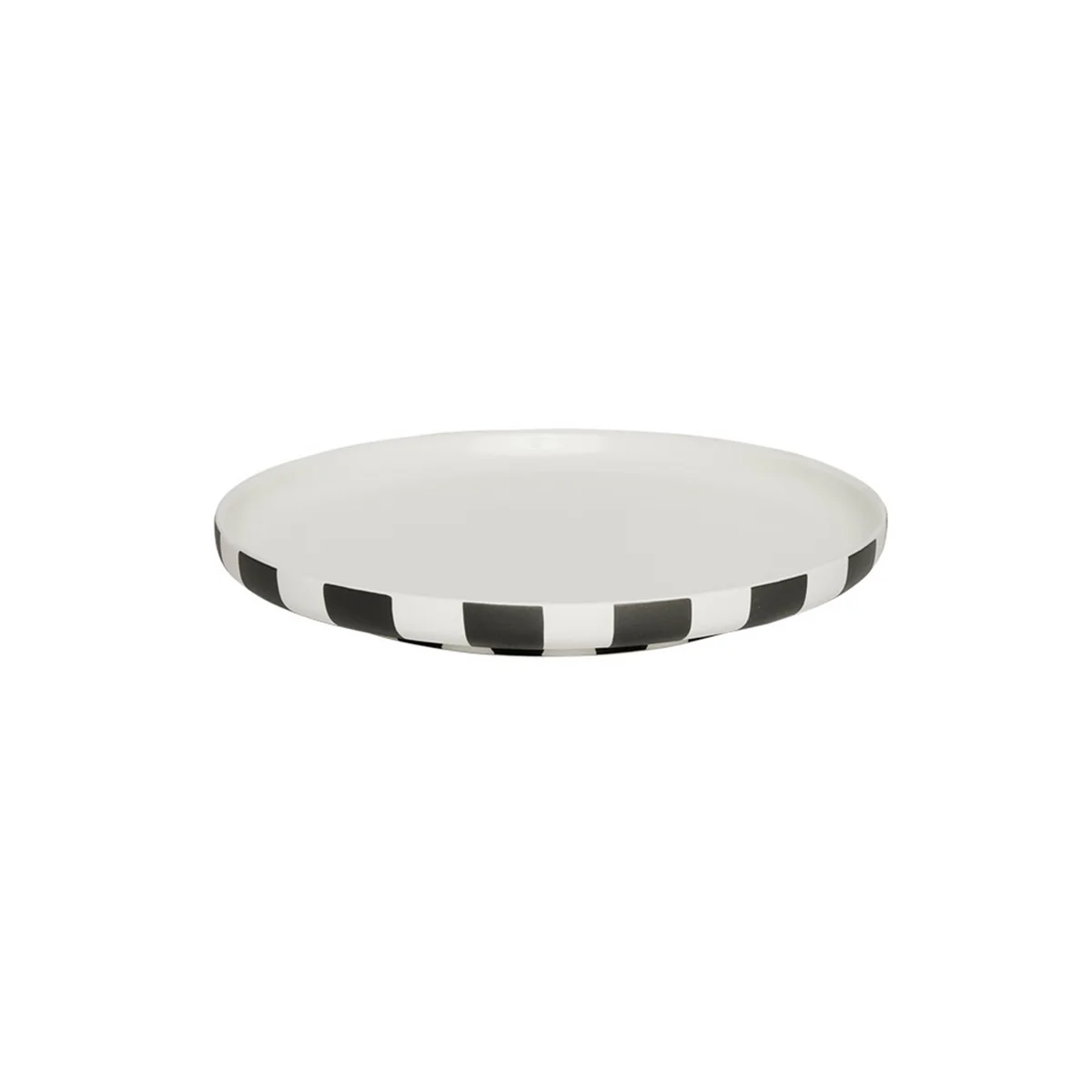 OYOY - Toppu assiette, Ø 20 cm, blanc / noir