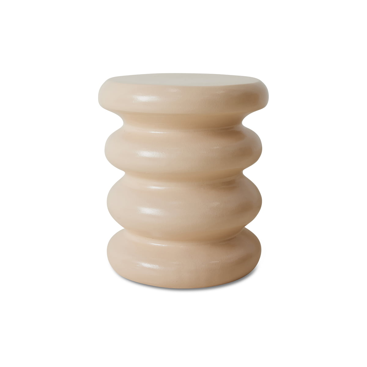 hkliving - allure table d'appoint, cream