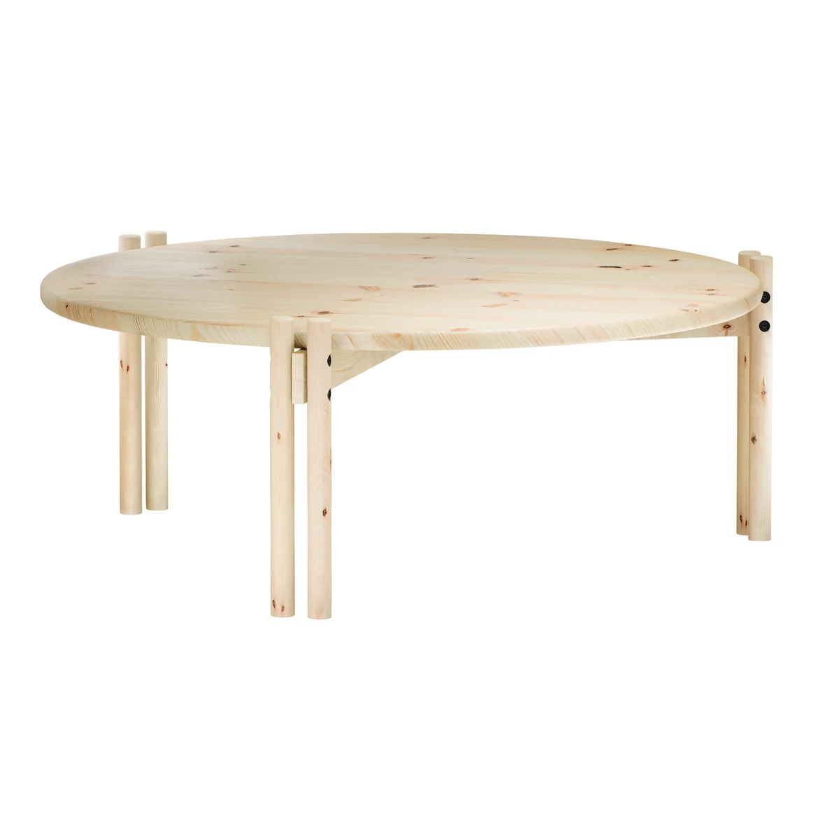 Karup - Sticks Table basse, low Ø 80 cm, pin laqué clair Karup - Sticks Table basse, low Ø 80 cm, pin laqué clair