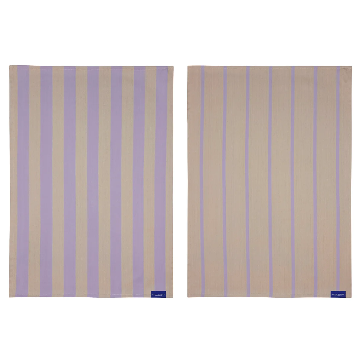 Mette Ditmer - Stripes Essuie-mains, sable (lot de 2)