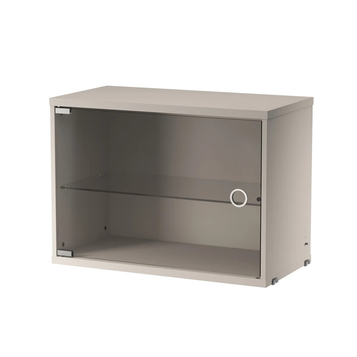 String - Vitrine avec porte battante en verre, 58 x 30 cm, beige String - Vitrine avec porte battante en verre, 58 x 30 cm, beige