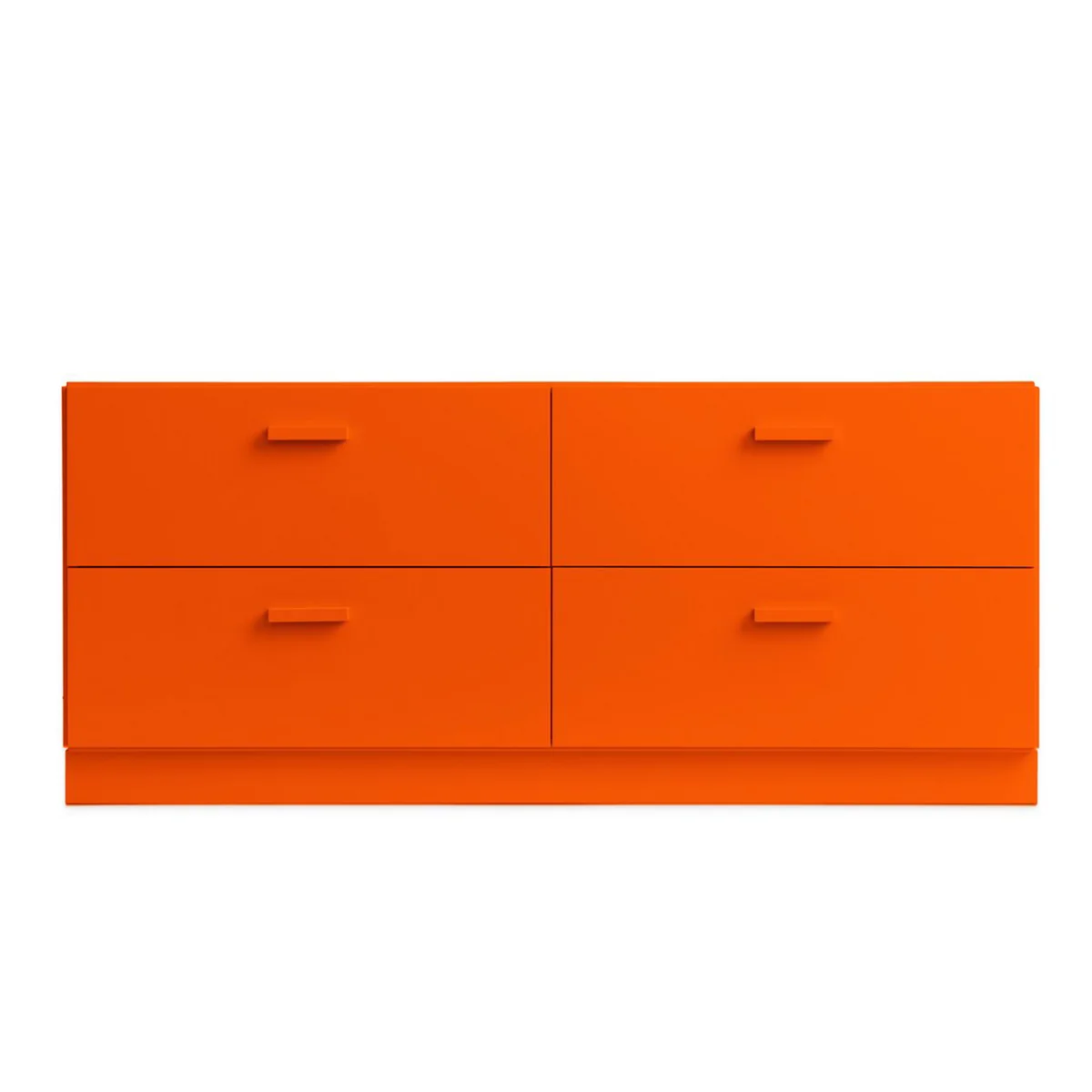 String - Relief Commode avec socle, basse, 123 x 41 x 46,6 cm, orange String - Relief Commode avec socle, basse, 123 x 41 x 46,6 cm, orange