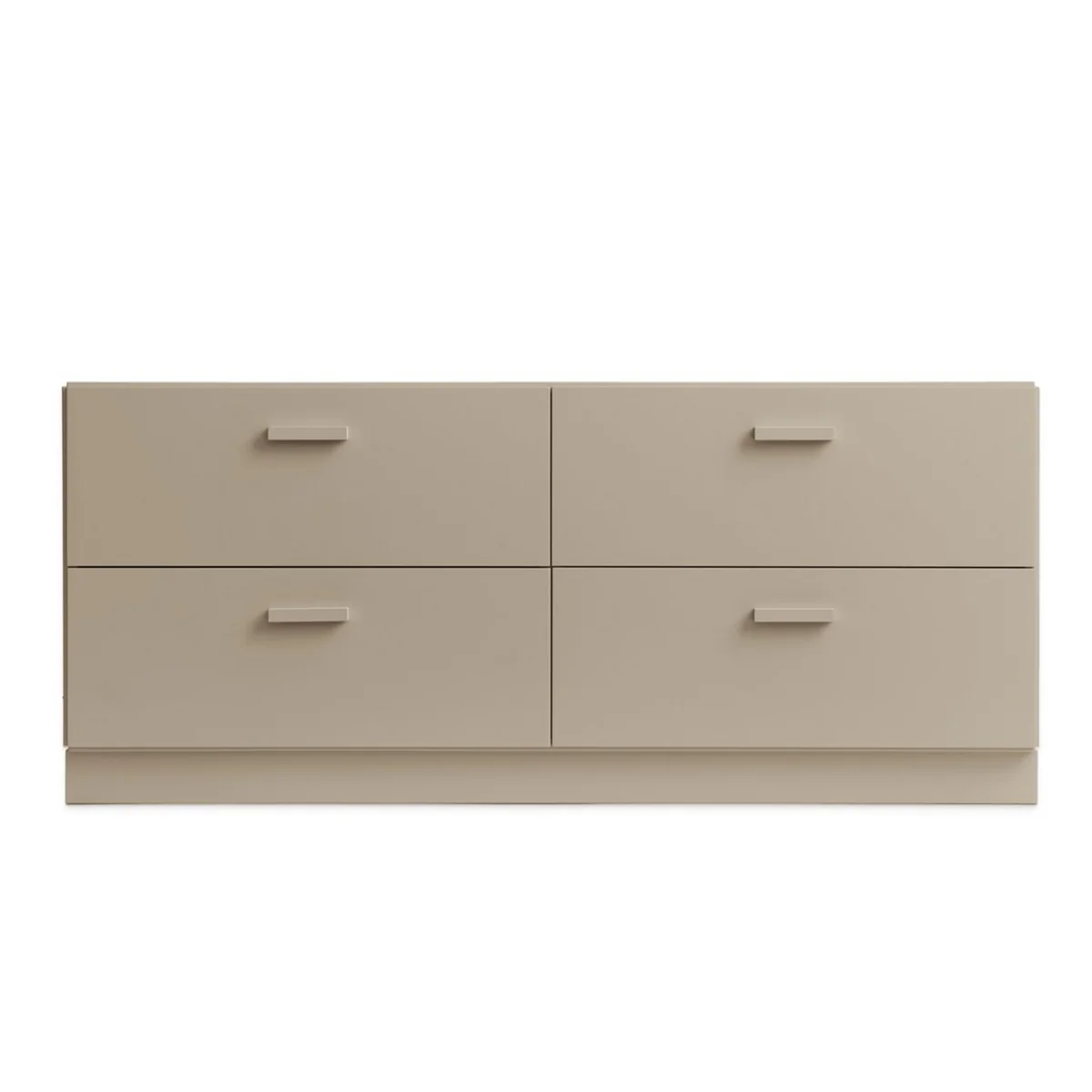 String - Relief Commode avec socle, basse, 123 x 41 x 46,6 cm, beige String - Relief Commode avec socle, basse, 123 x 41 x 46,6 cm, beige