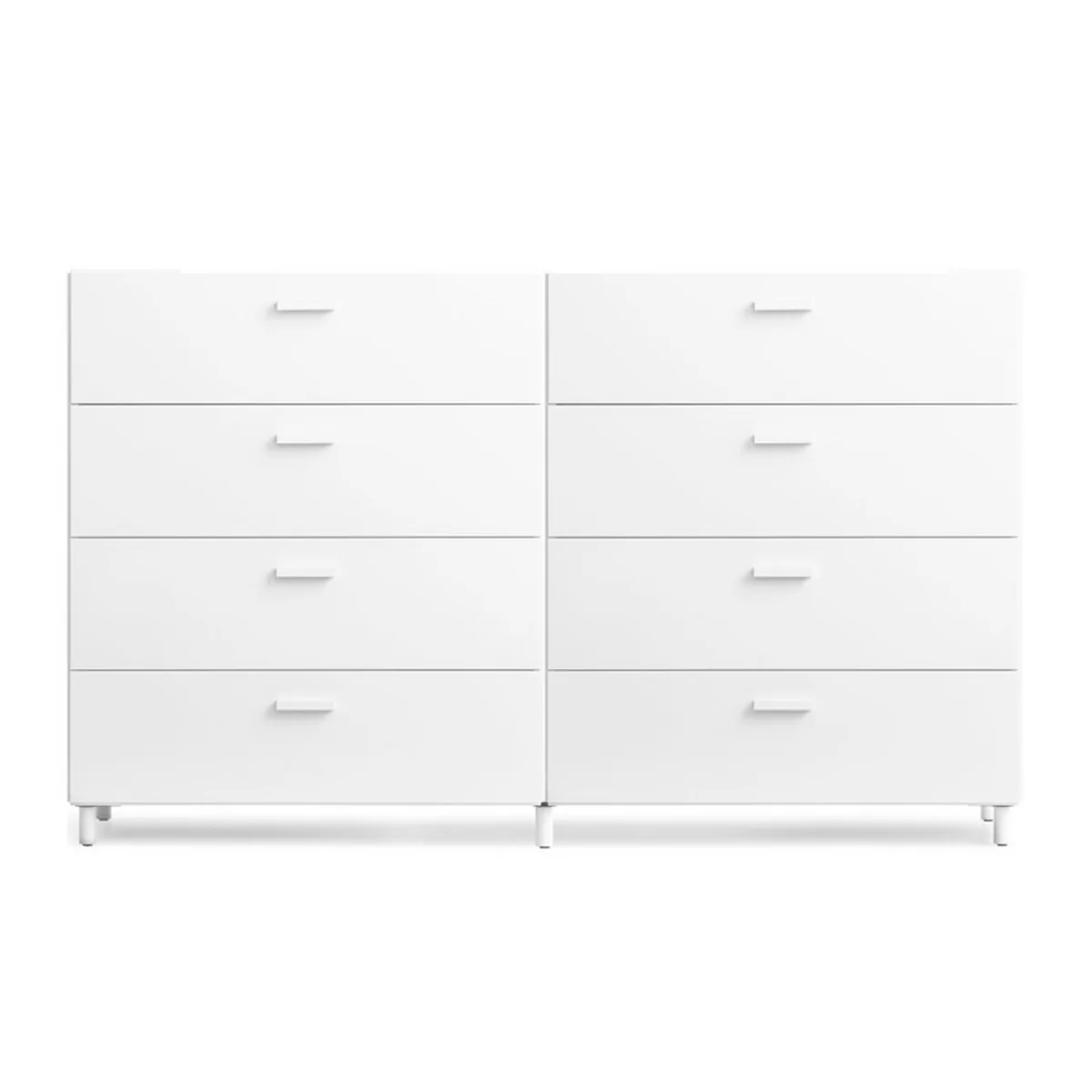 String - Relief Commode avec pieds, large, 2 x 82 x 41 x 92,2 cm, blanc