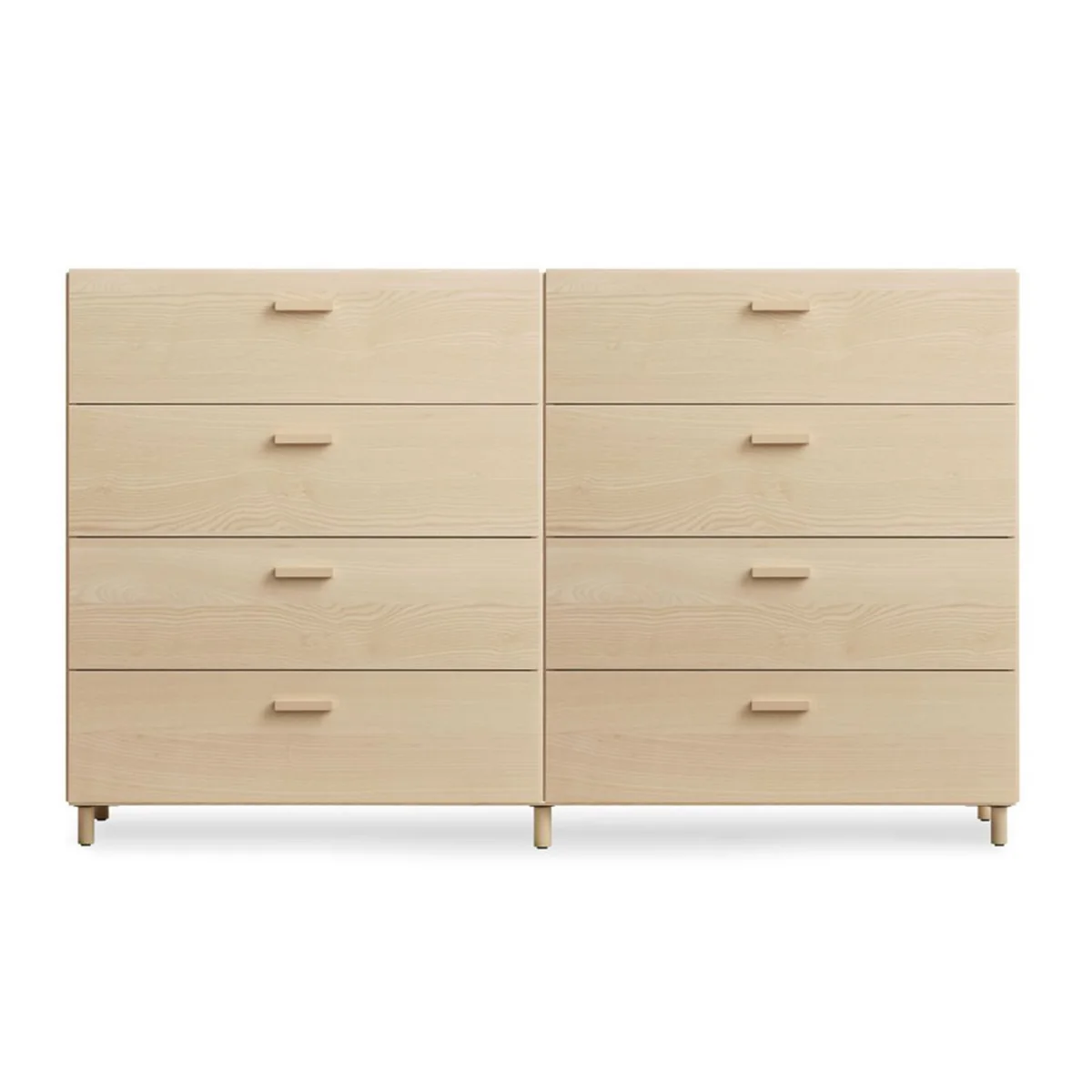 String - Relief Commode avec pieds, large, 2 x 82 x 41 x 92,2 cm, frêne