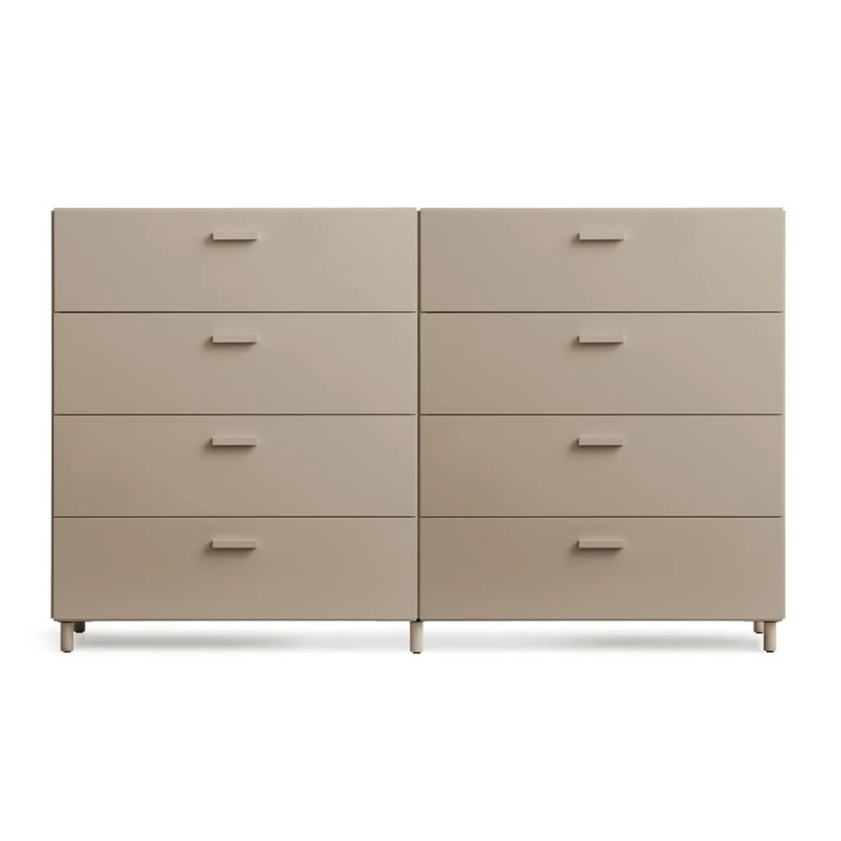 String - Relief Commode avec pieds, large, 2 x 82 x 41 x 92,2 cm, beige