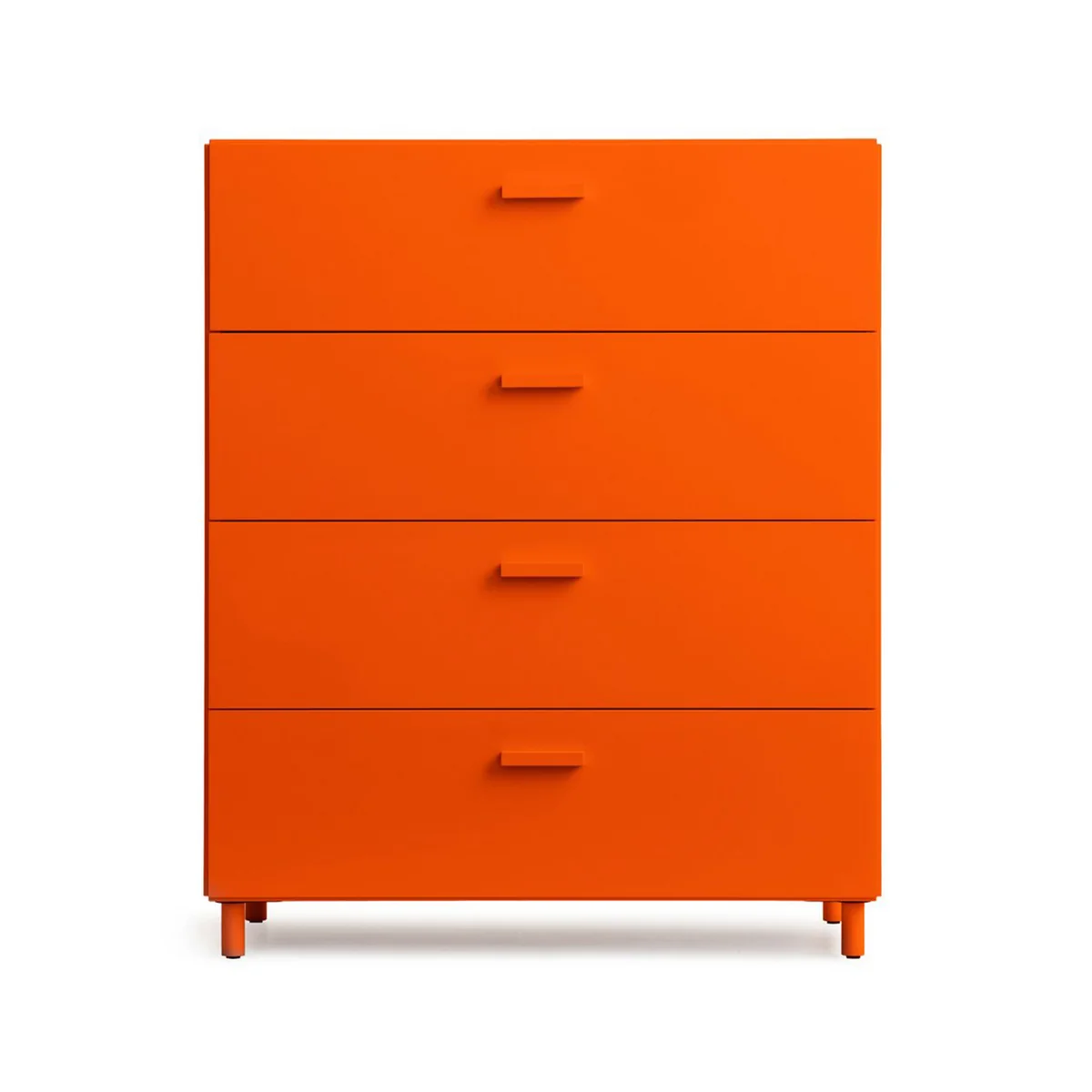 String - Relief Commode avec pieds, large, 82 x 41 x 92,2 cm, orange