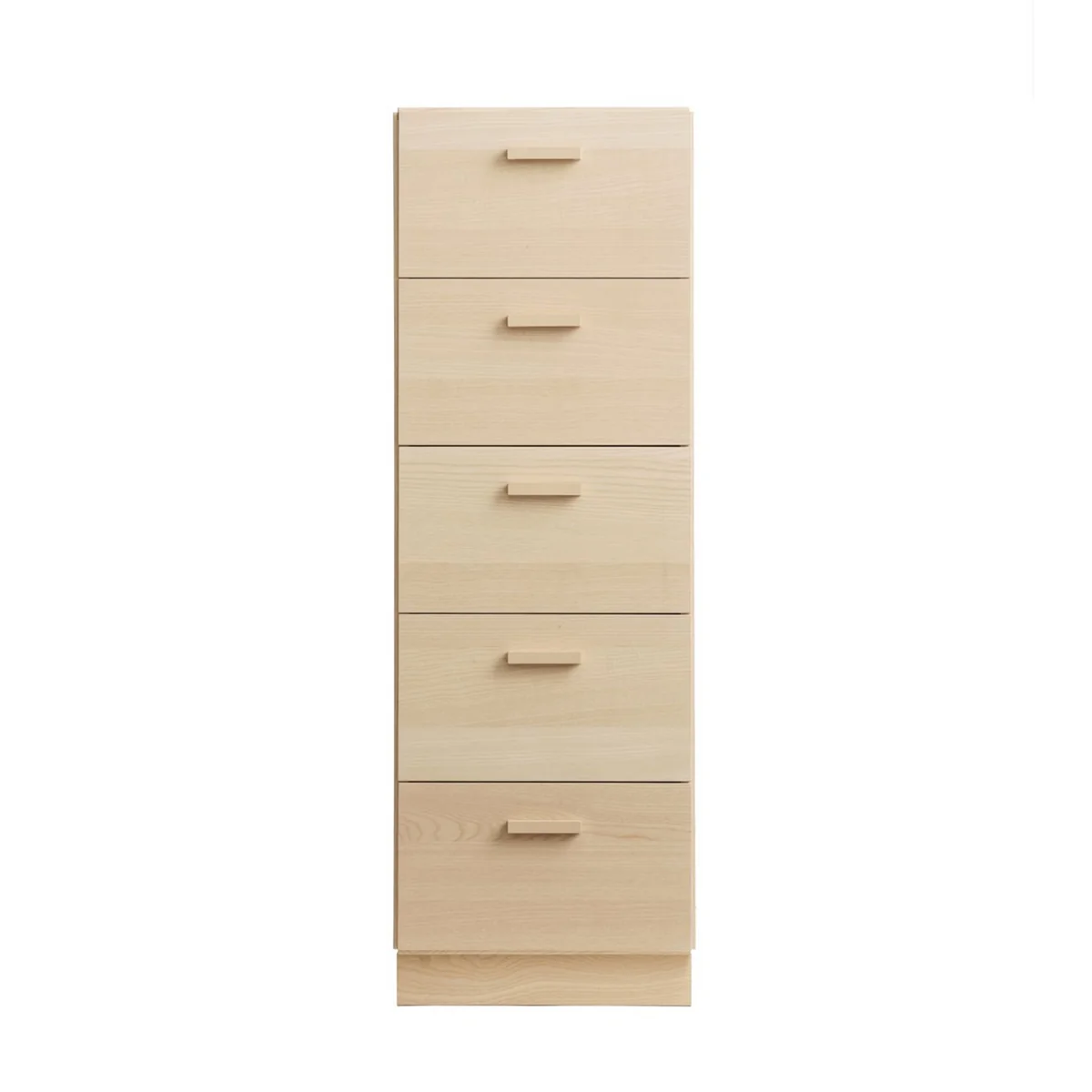 String - Relief Commode avec socle, haute, 41 x 41 x 115 cm, frêne