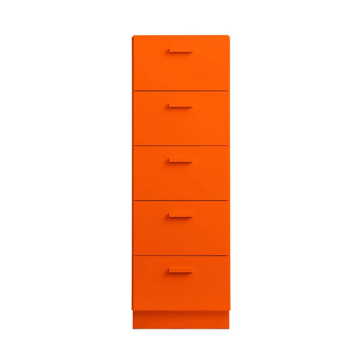 String - Relief Commode avec socle, haute, 41 x 41 x 115 cm, orange String - Relief Commode avec socle, haute, 41 x 41 x 115 cm, orange