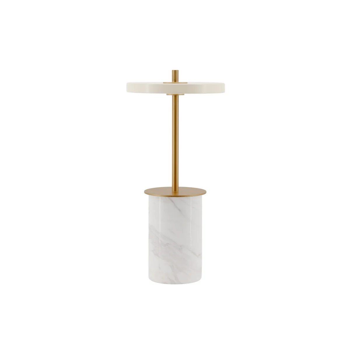 UMAGE - Asteria Move Mini, lampe de table LED, laiton / blanc UMAGE - Asteria Move Mini, lampe de table LED, laiton / blanc