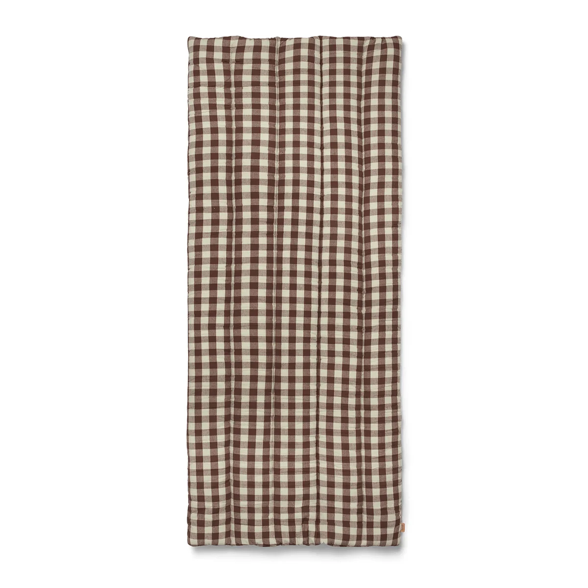 Ferm Living - Bothy Check Matelas matelassé, cannelle / gris-vert