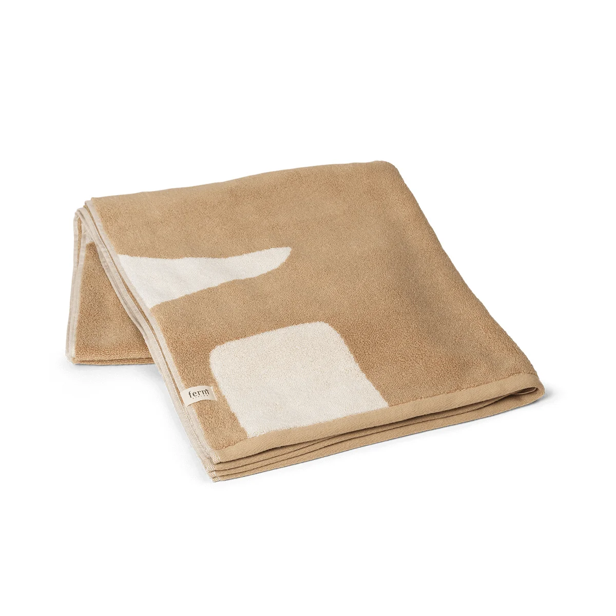 Ferm Living - Ebb Serviette de bain 140 x 70 cm, sable / blanc nature