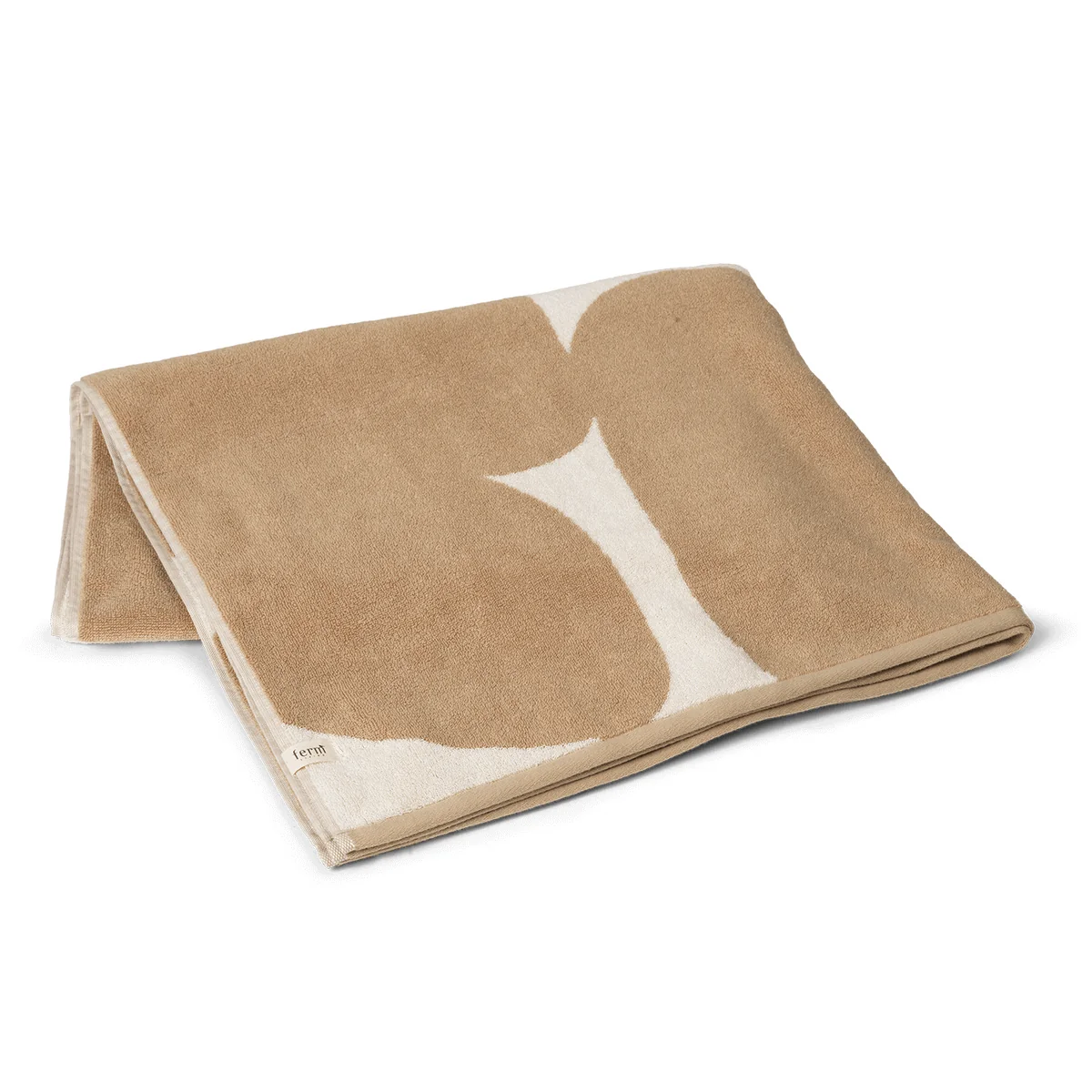 Ferm Living - Ebb Linge de plage 150 x 100 cm, sable / blanc nature Ferm Living - Ebb Linge de plage 150 x 100 cm, sable / blanc nature