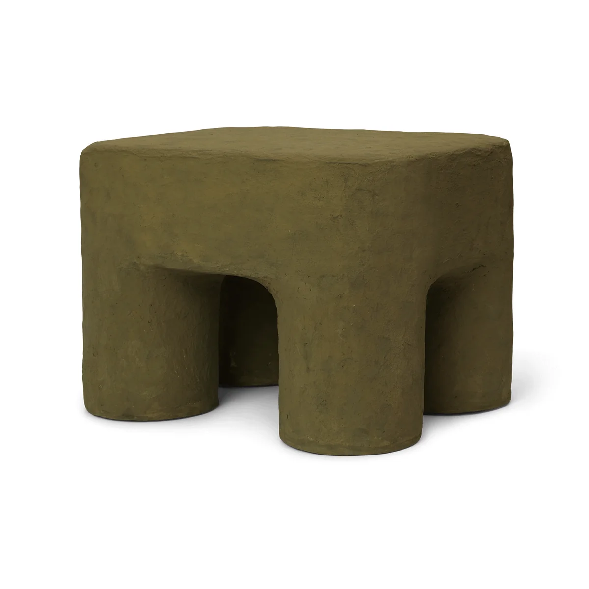 Ferm Living - Podo Tabouret, kaki Ferm Living - Podo Tabouret, kaki